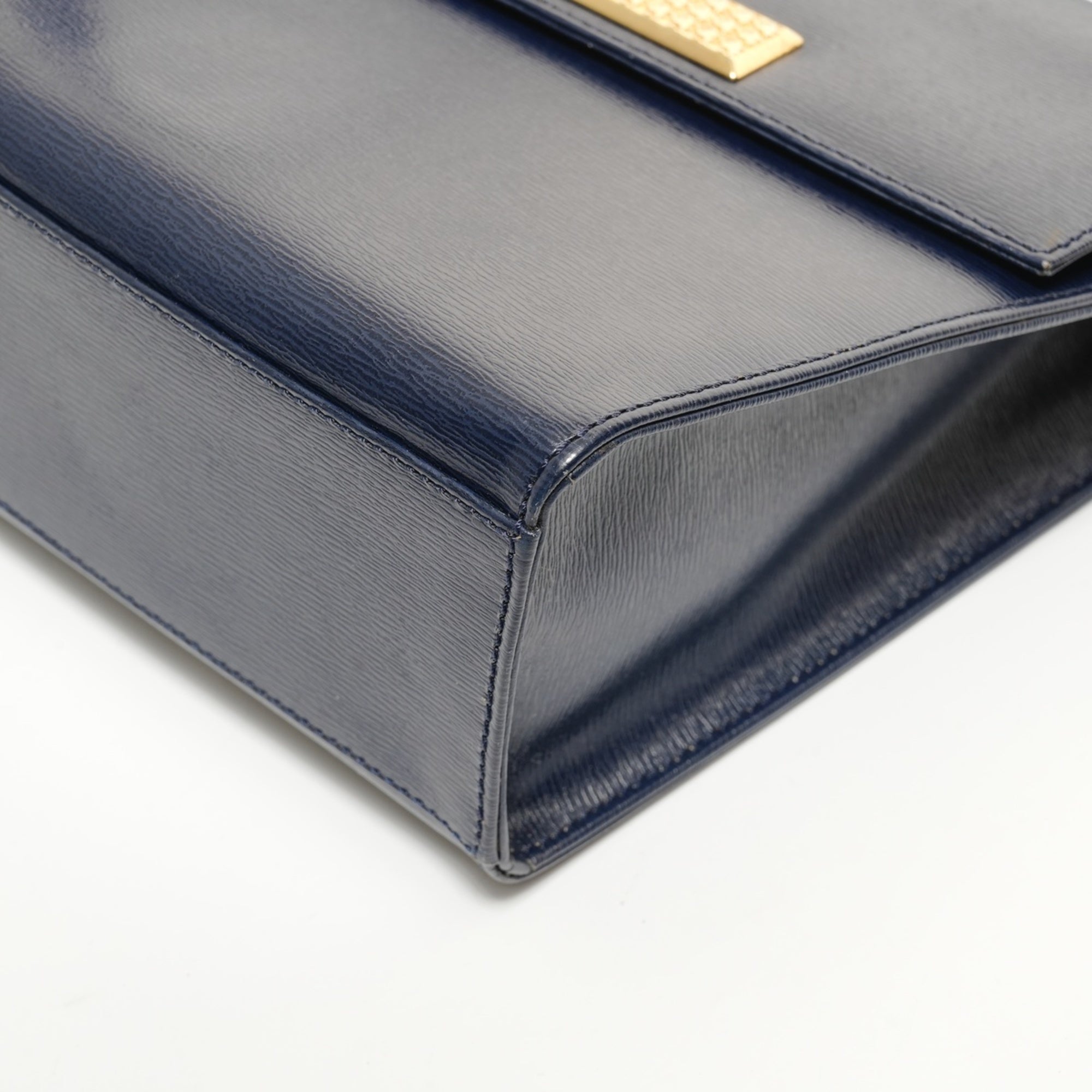 Christian Dior Navy Leather Handbag (Pre-Owned)