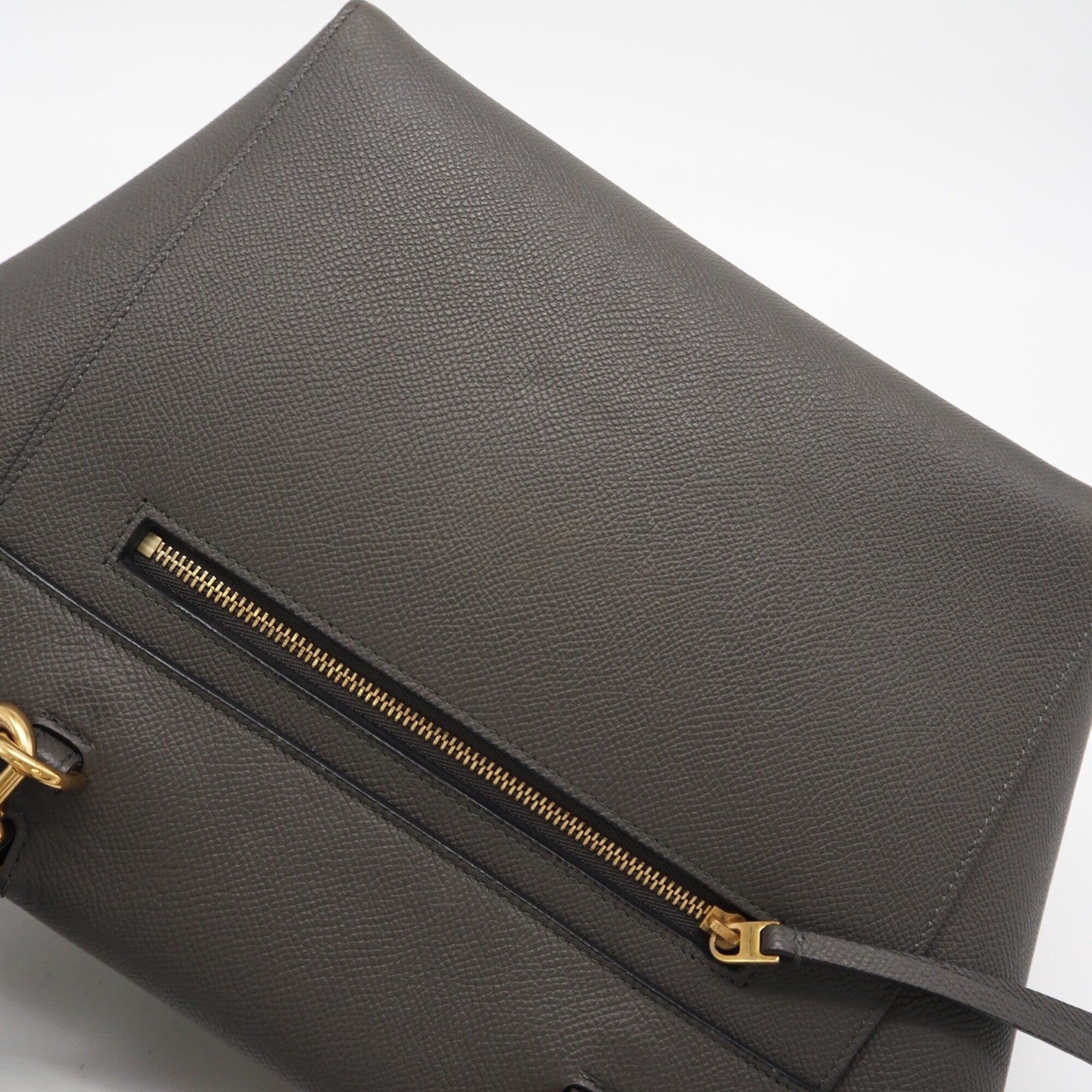 Celine Gray Leather Handbag (Pre-Owned)