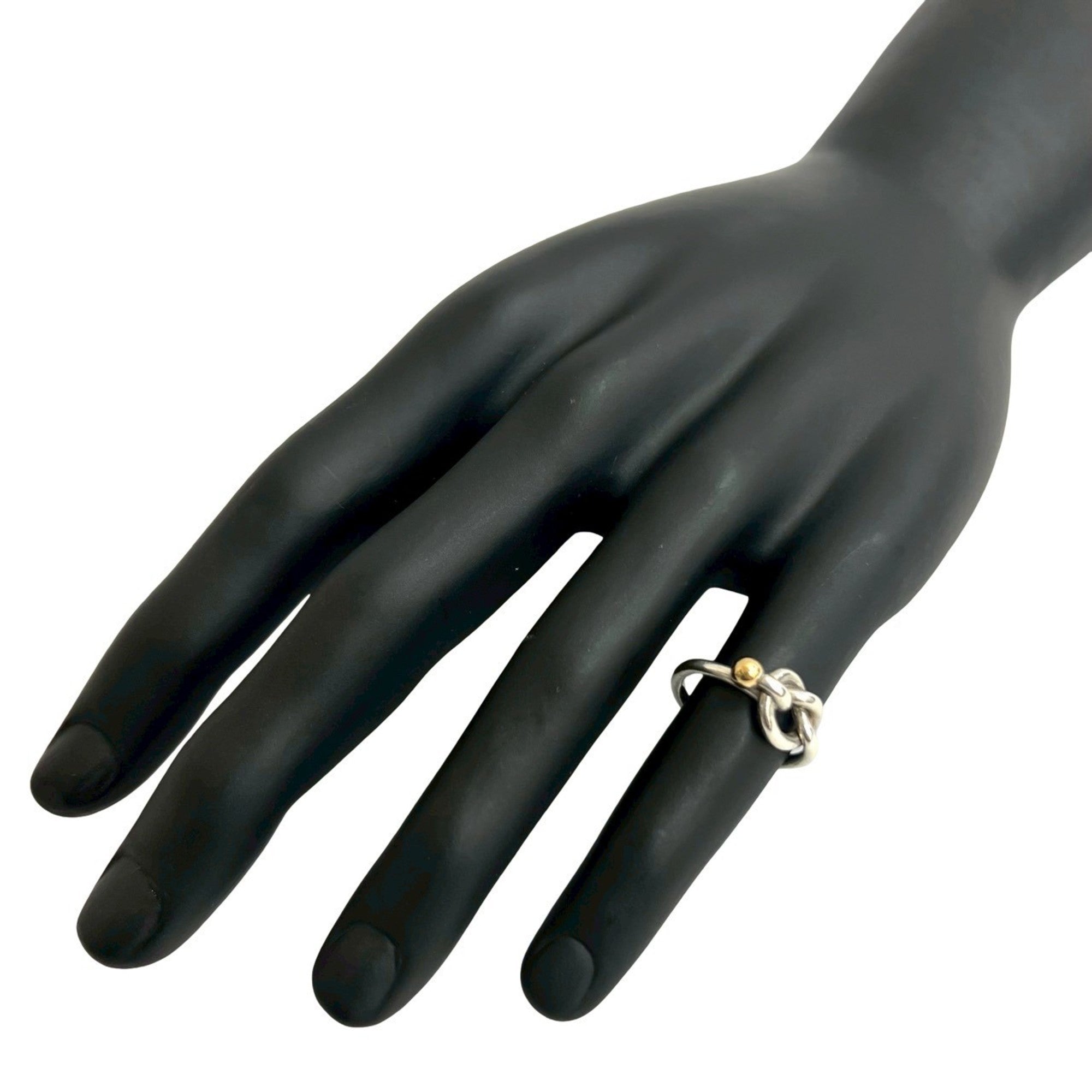 Tiffany Gold Silver Gold (18K) Silver 925 Band Ring (Pre-Owned)