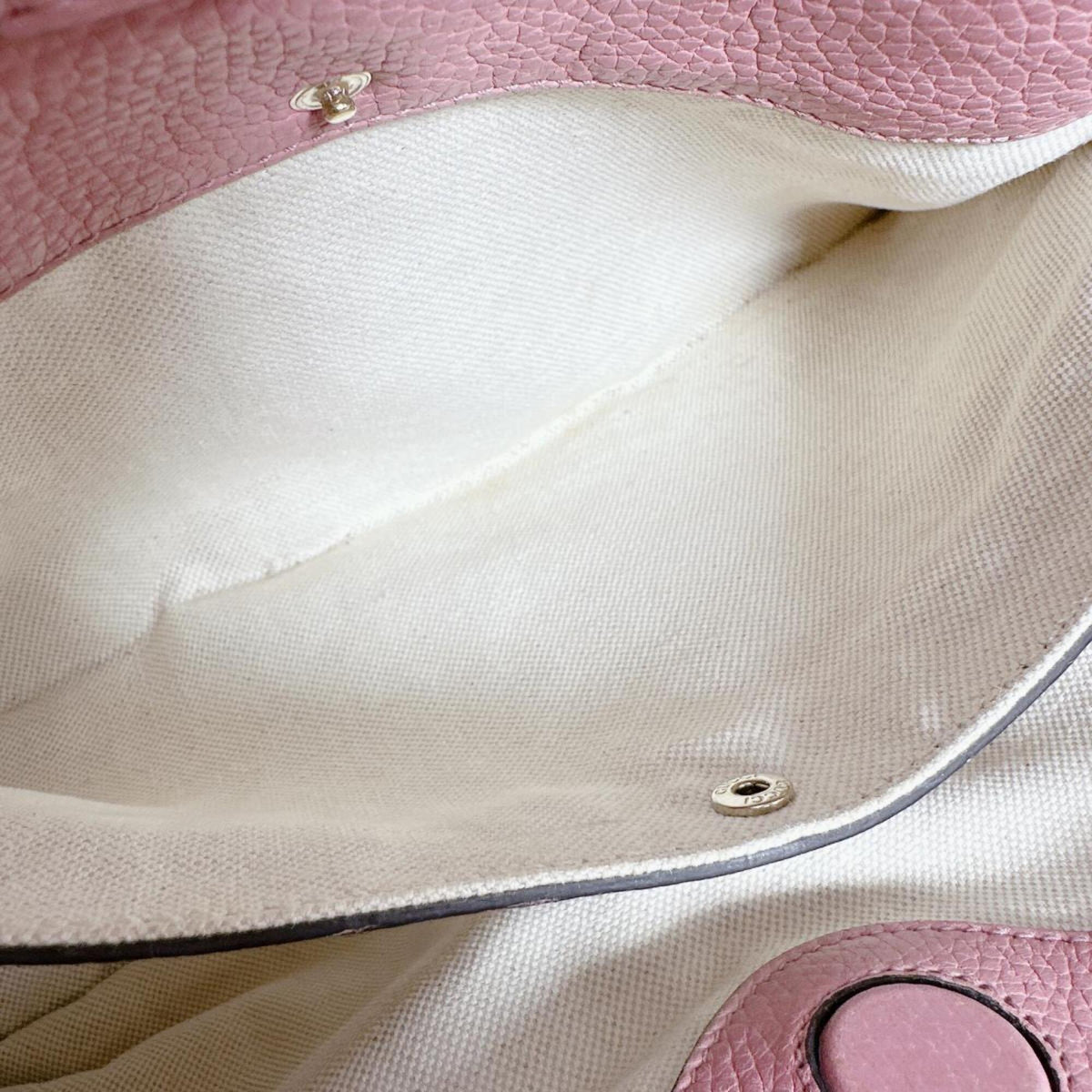 Gucci Bamboo Pink Leather Handbag (Pre-Owned)