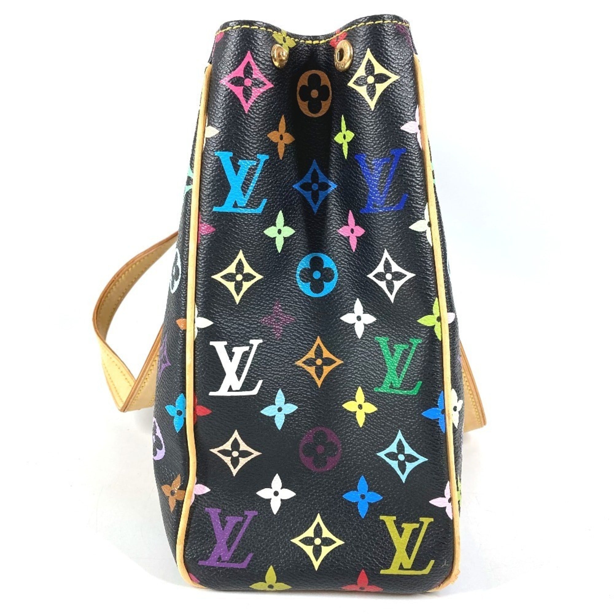 Louis Vuitton Black Multi-Color Monogram Multicolore Shoulder Bag Tote Bag (Pre-Owned)