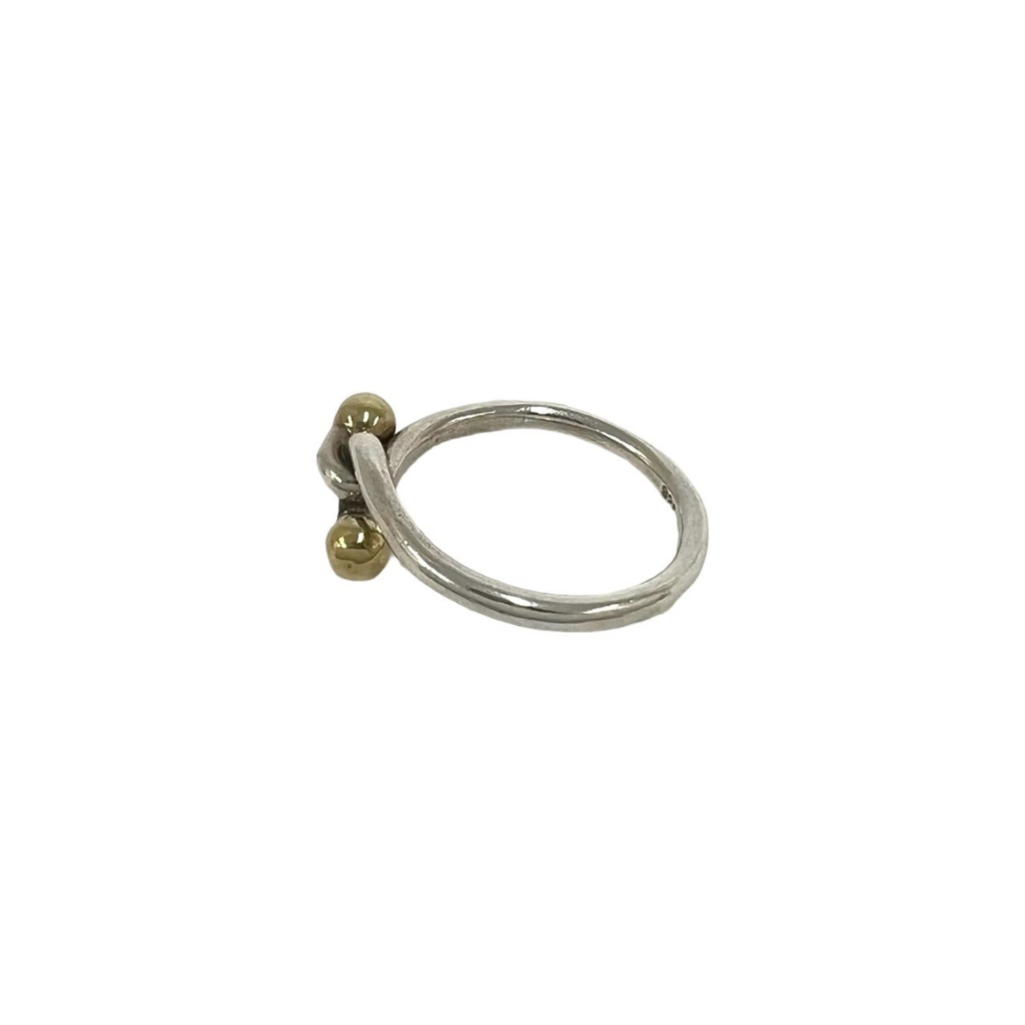 Tiffany Gold Silver Yellow Gold (18K) Silver 925 Band Ring (Pre-Owned)