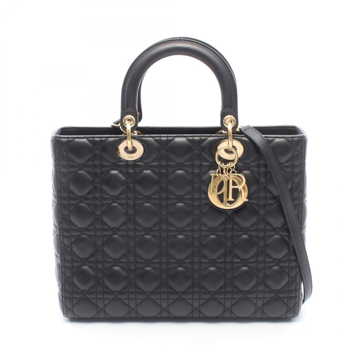 Christian Dior Black Leather Handbag (Pre-Owned)