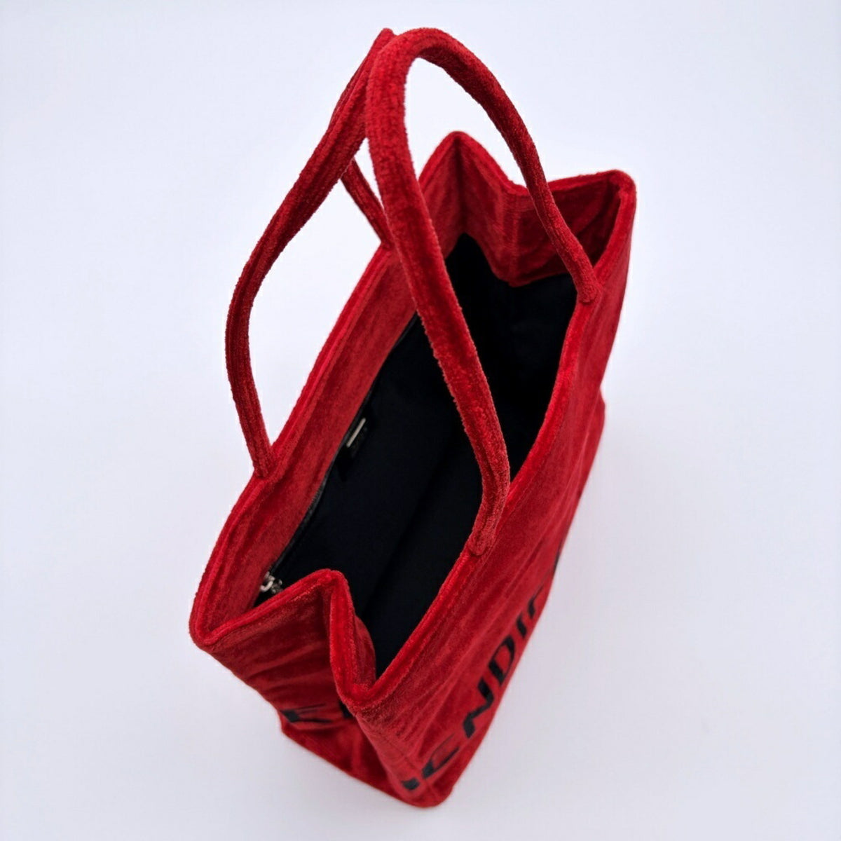 Fendi Red Color Leather Shoulder Bag Tote Bag (Pre-Owned)