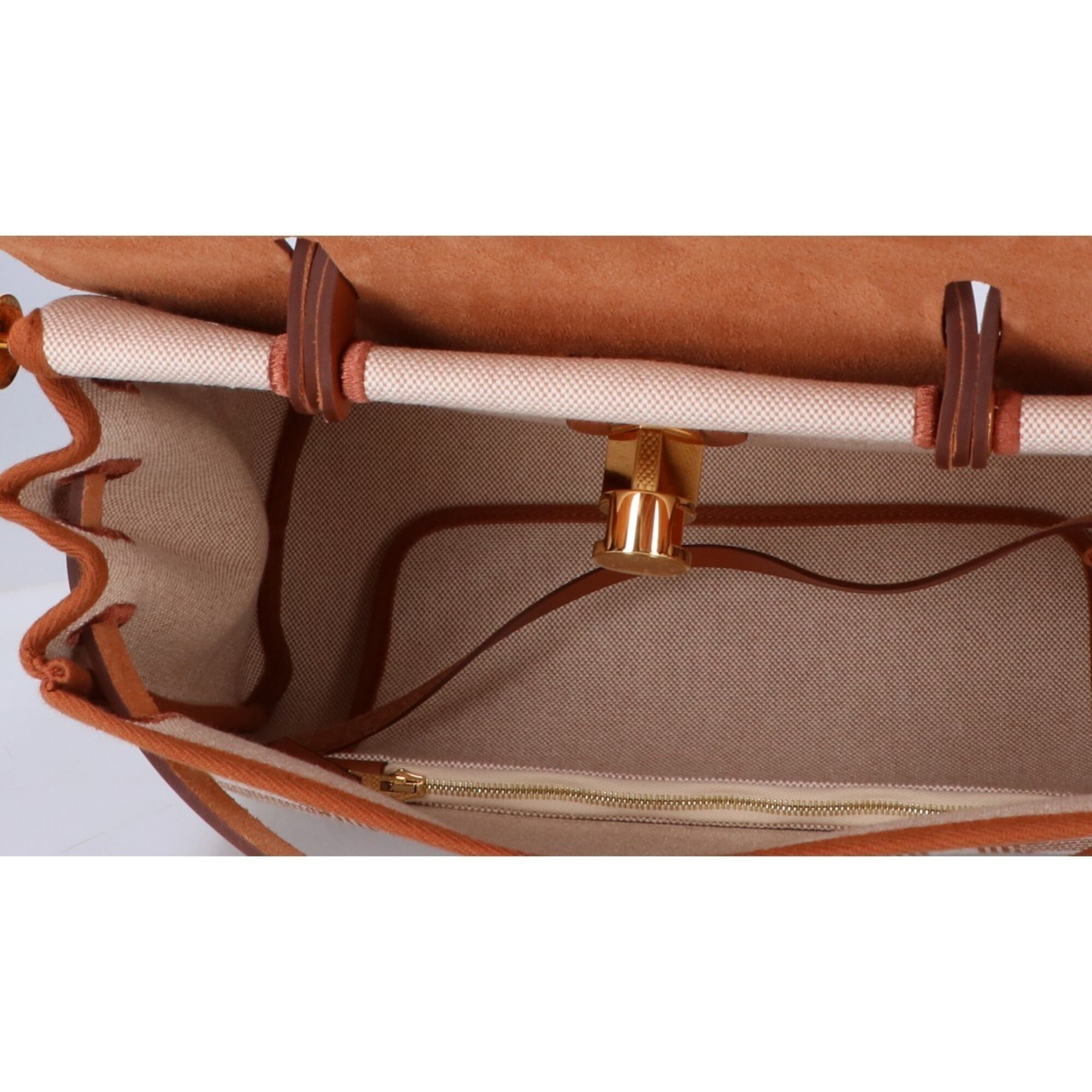 Hermes Fauve Toile H Handbag Shoulder Bag (Pre-Owned)