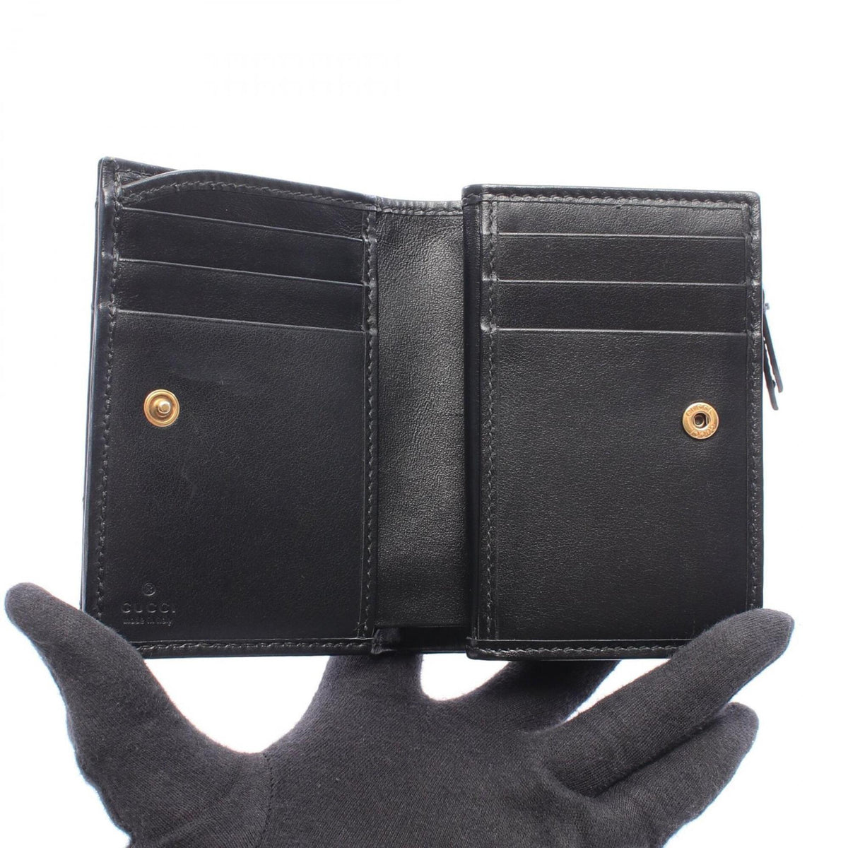 Gucci Black Leather Wallet (Bi-Fold) (Pre-Owned)