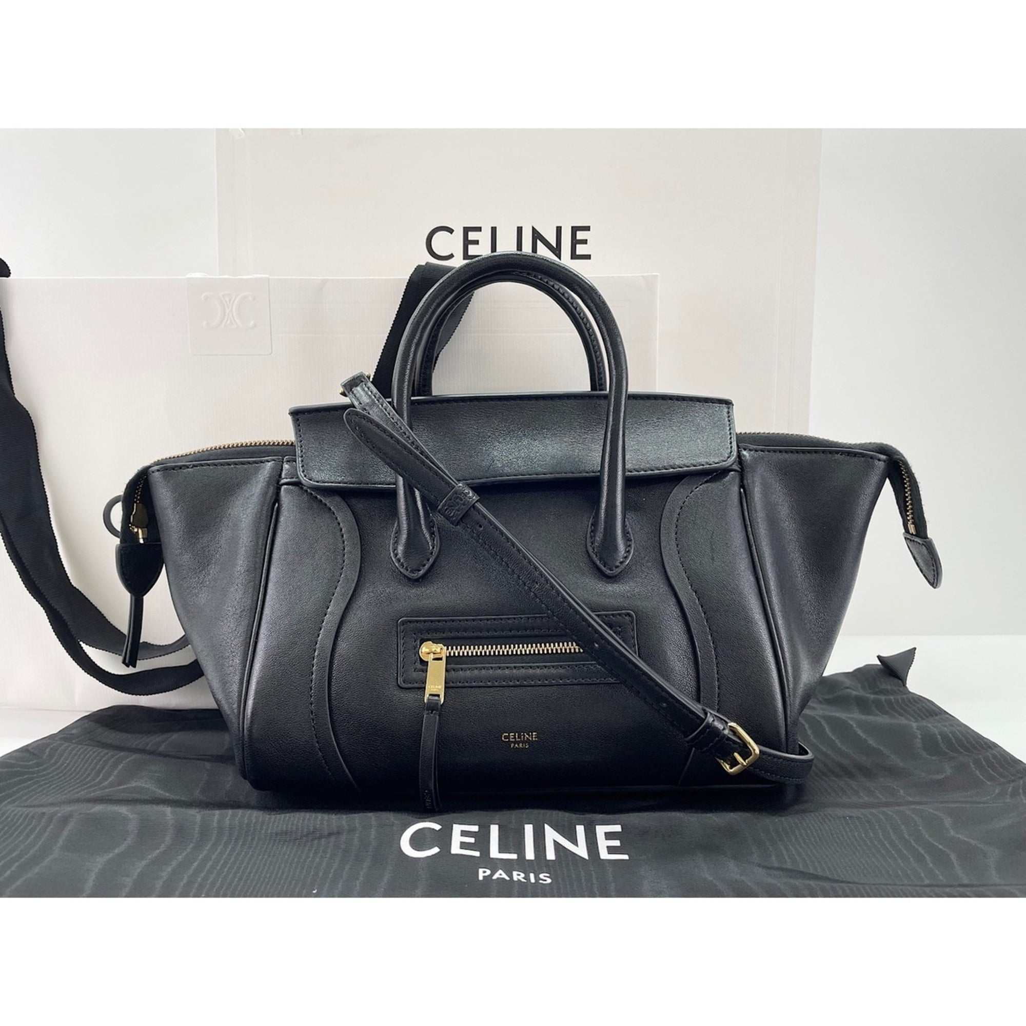 Celine Luggage Black Shoulder Bag (Pre-Owned)