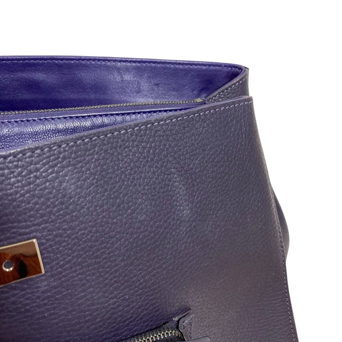 Longchamp Purple Handbag Tote Bag (Pre-Owned)