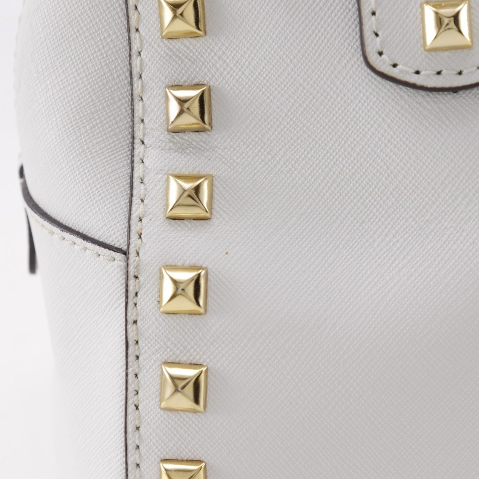 Michael Kors White Leather Handbag (Pre-Owned)