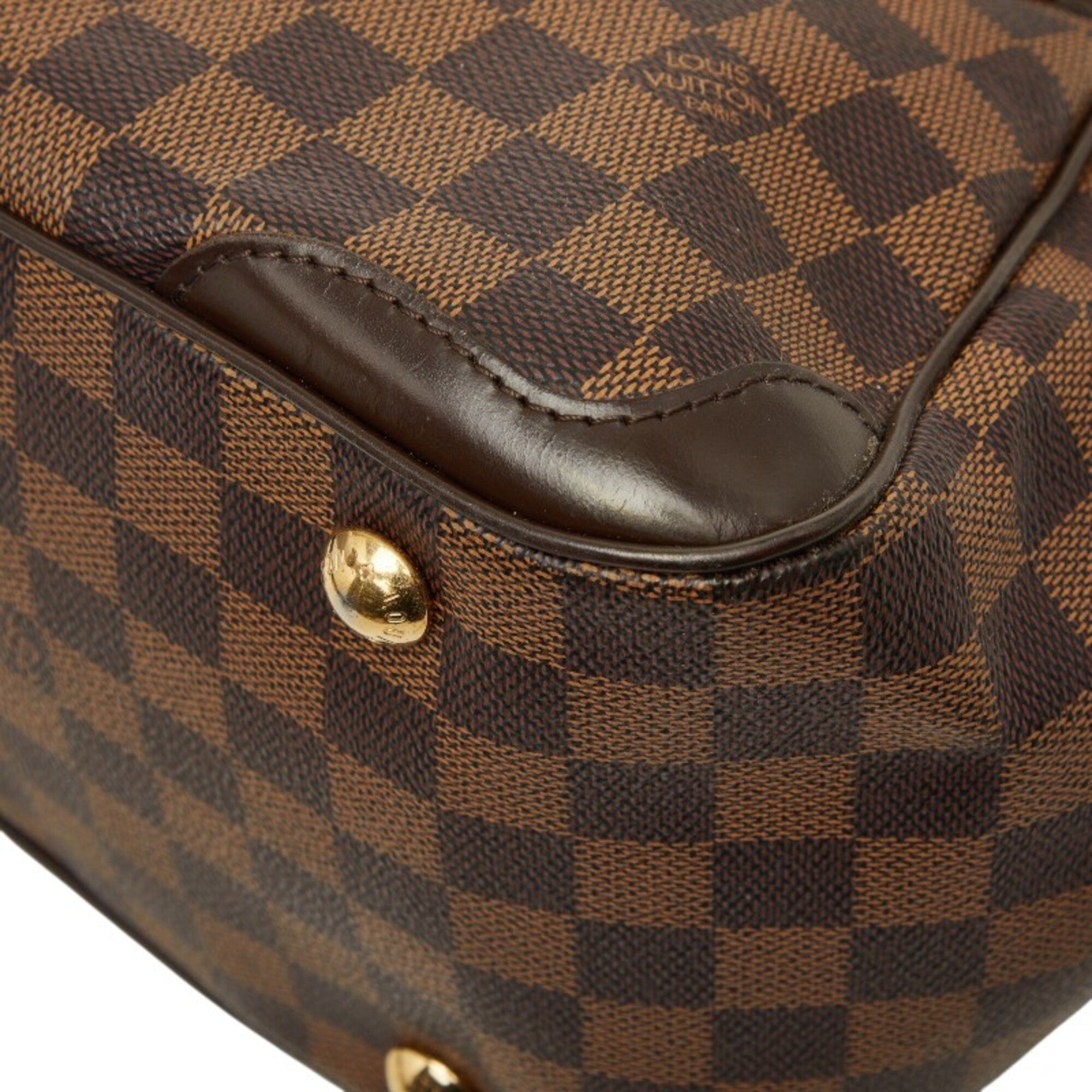 Louis Vuitton Brown Pvc Leather Handbag (Pre-Owned)