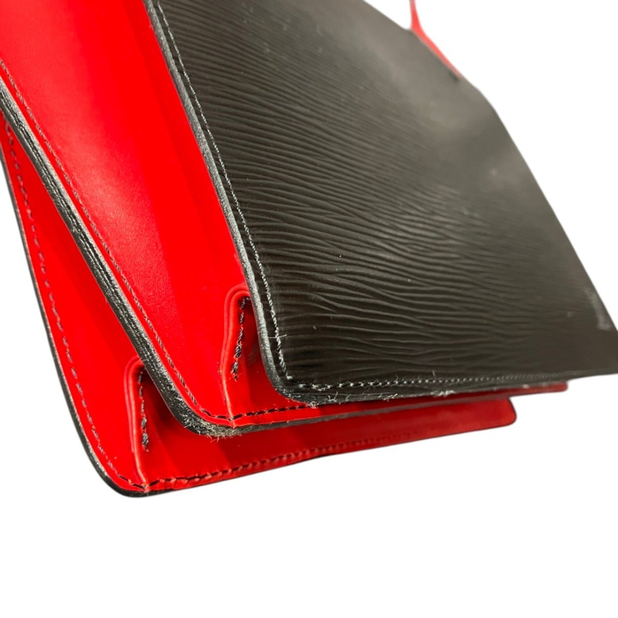 Louis Vuitton Epi Black Red Color Epi Leather Handbag (Pre-Owned)