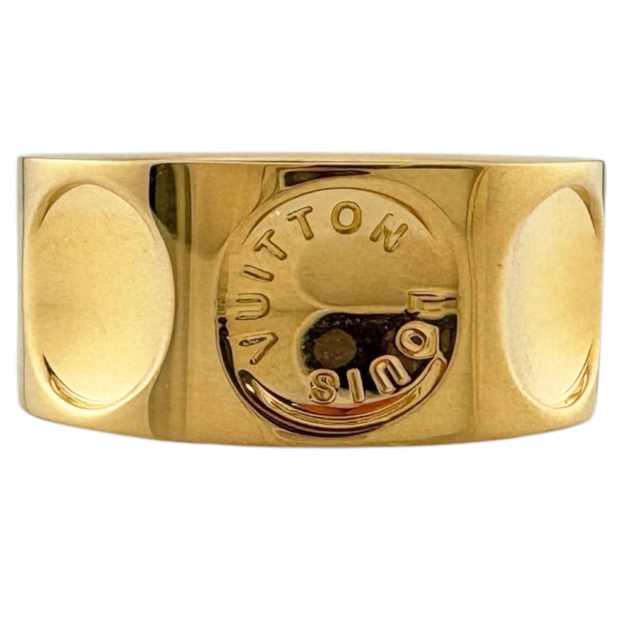 Louis Vuitton Gold Yellow Gold (18K) Band Ring (Pre-Owned)