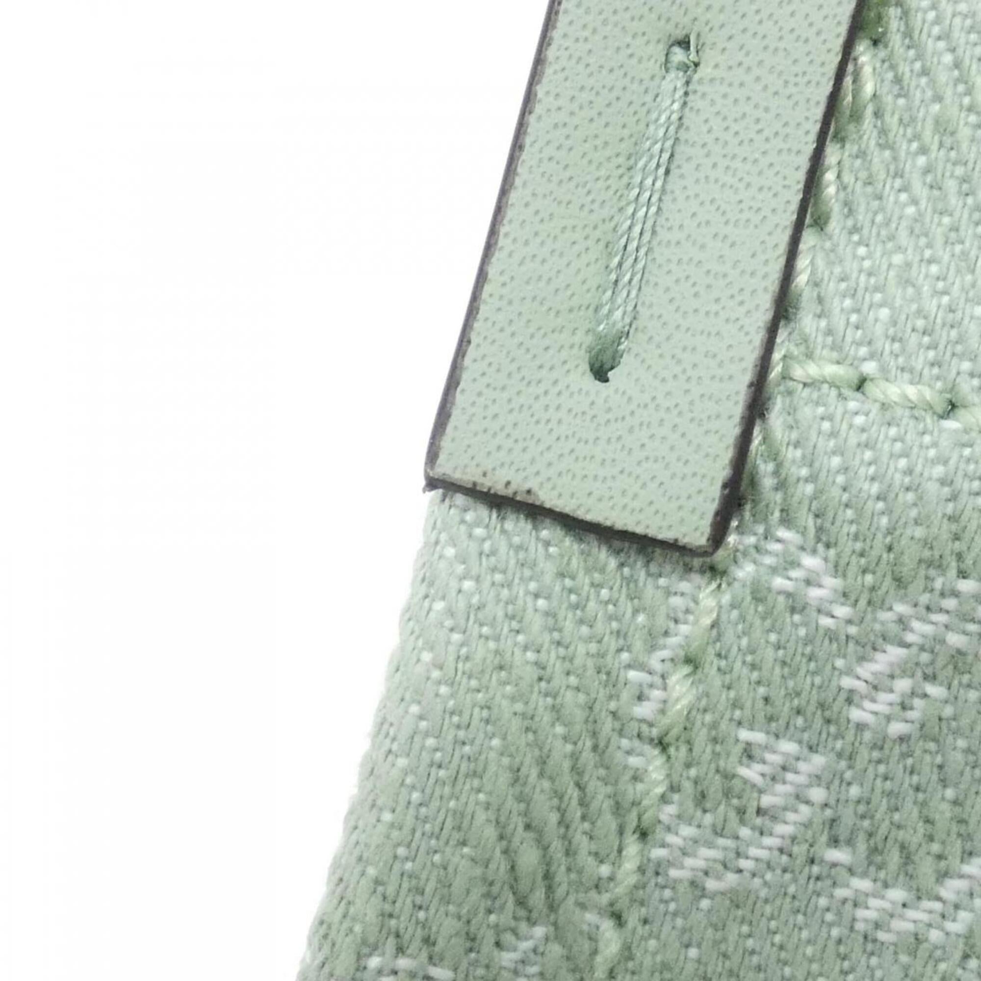 Gucci Pale Green Denim Handbag Pouch (Pre-Owned)
