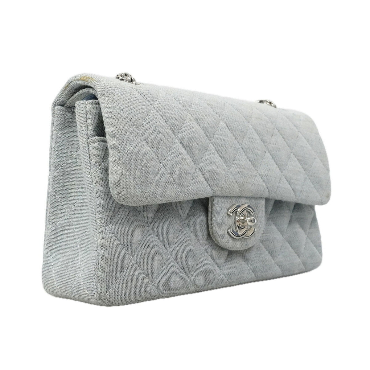Chanel Blue Cotton Shoulder Bag (Pre-Owned)