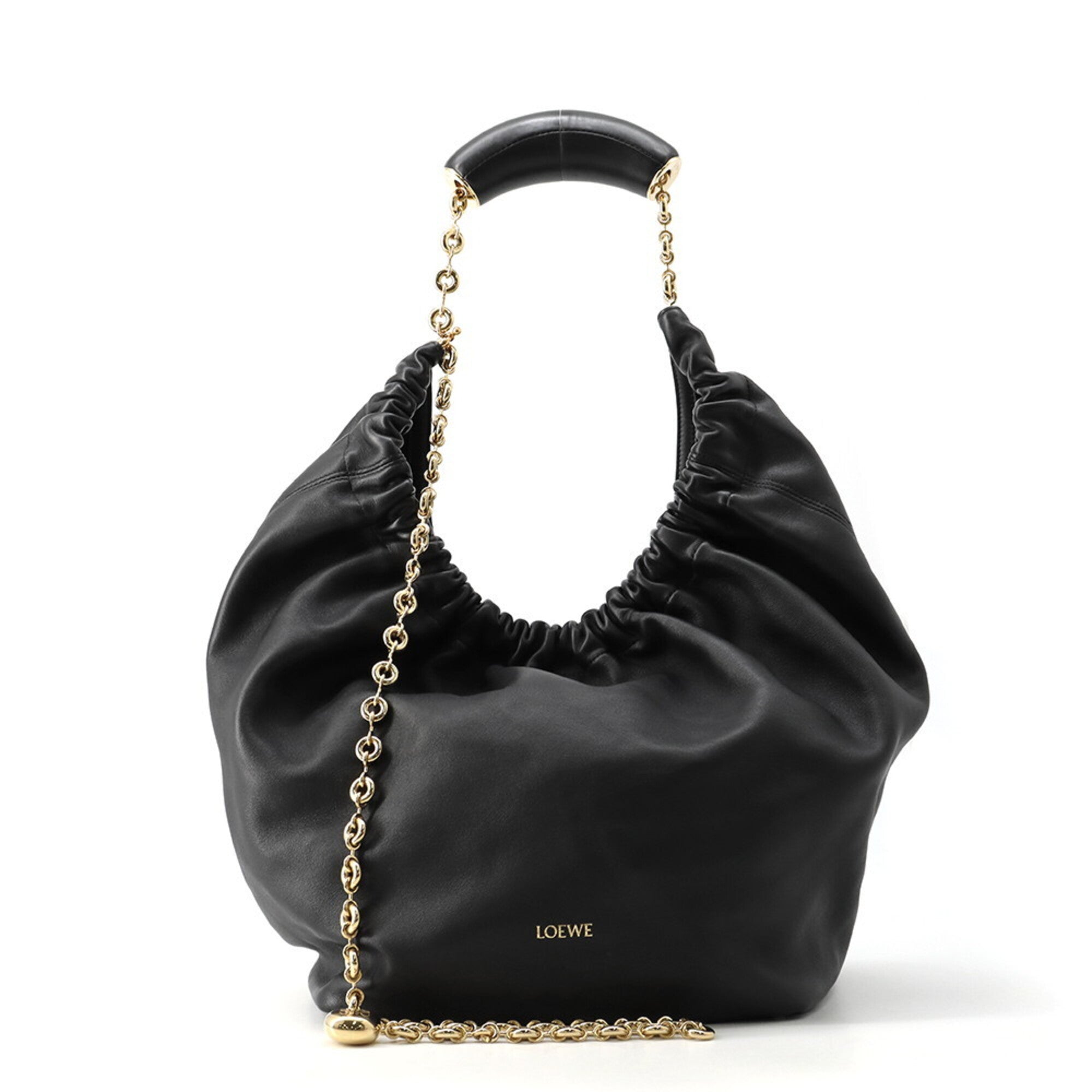 Loewe Black Leather Shoulder Bag (Pre-Owned)