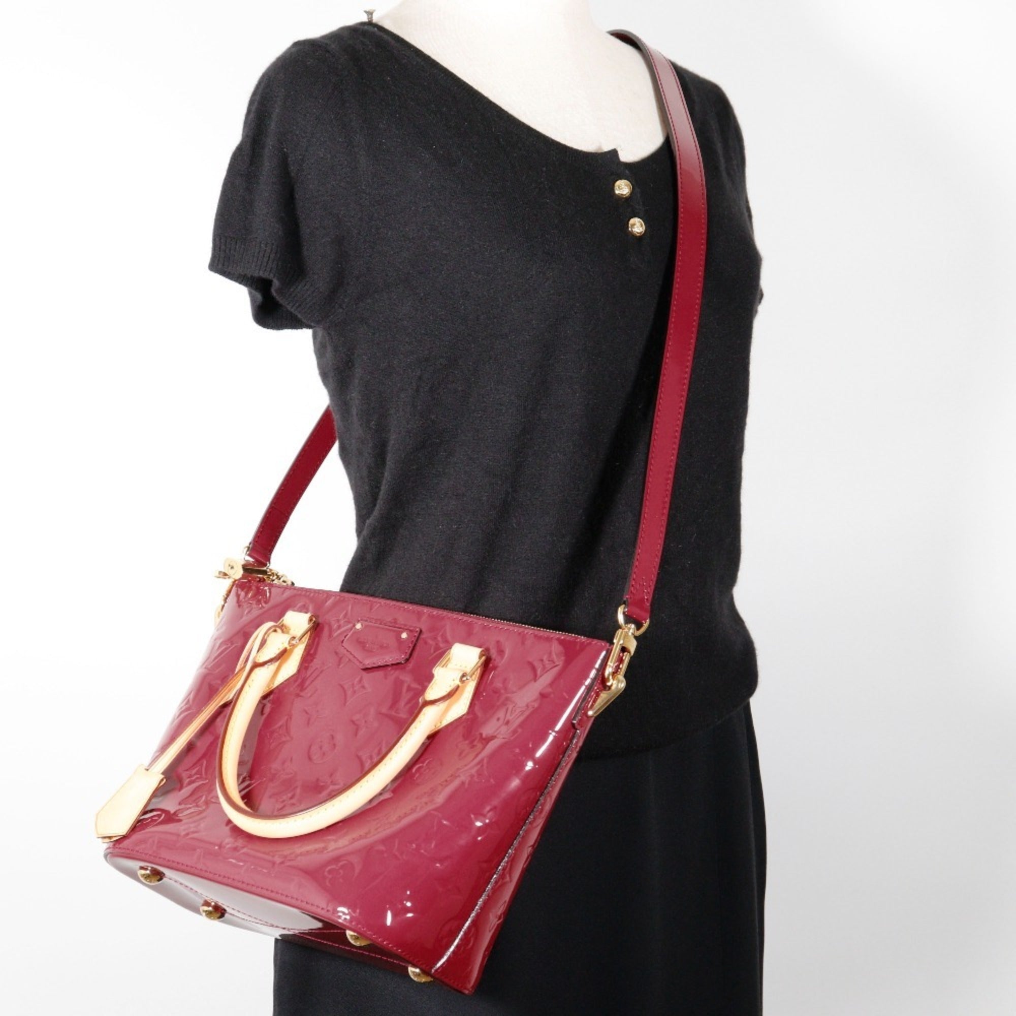 Louis Vuitton Indian Rose Monogram Vernis Handbag (Pre-Owned)