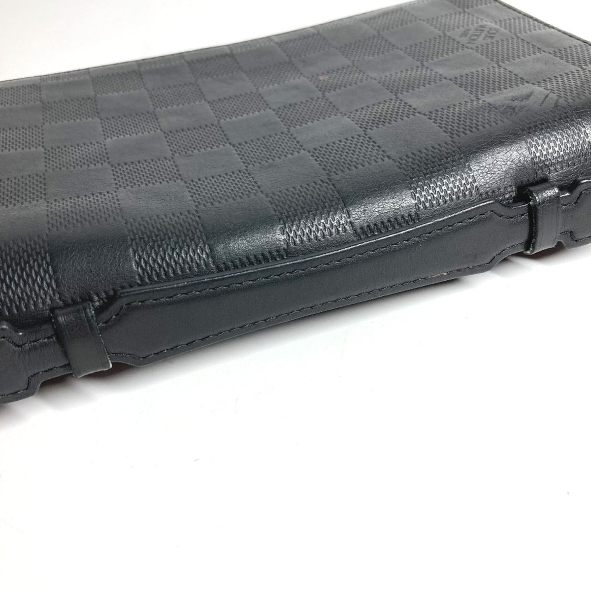 Louis Vuitton Damier Infini Black Damier Infini Long Wallet (Bi-Fold) (Pre-Owned)