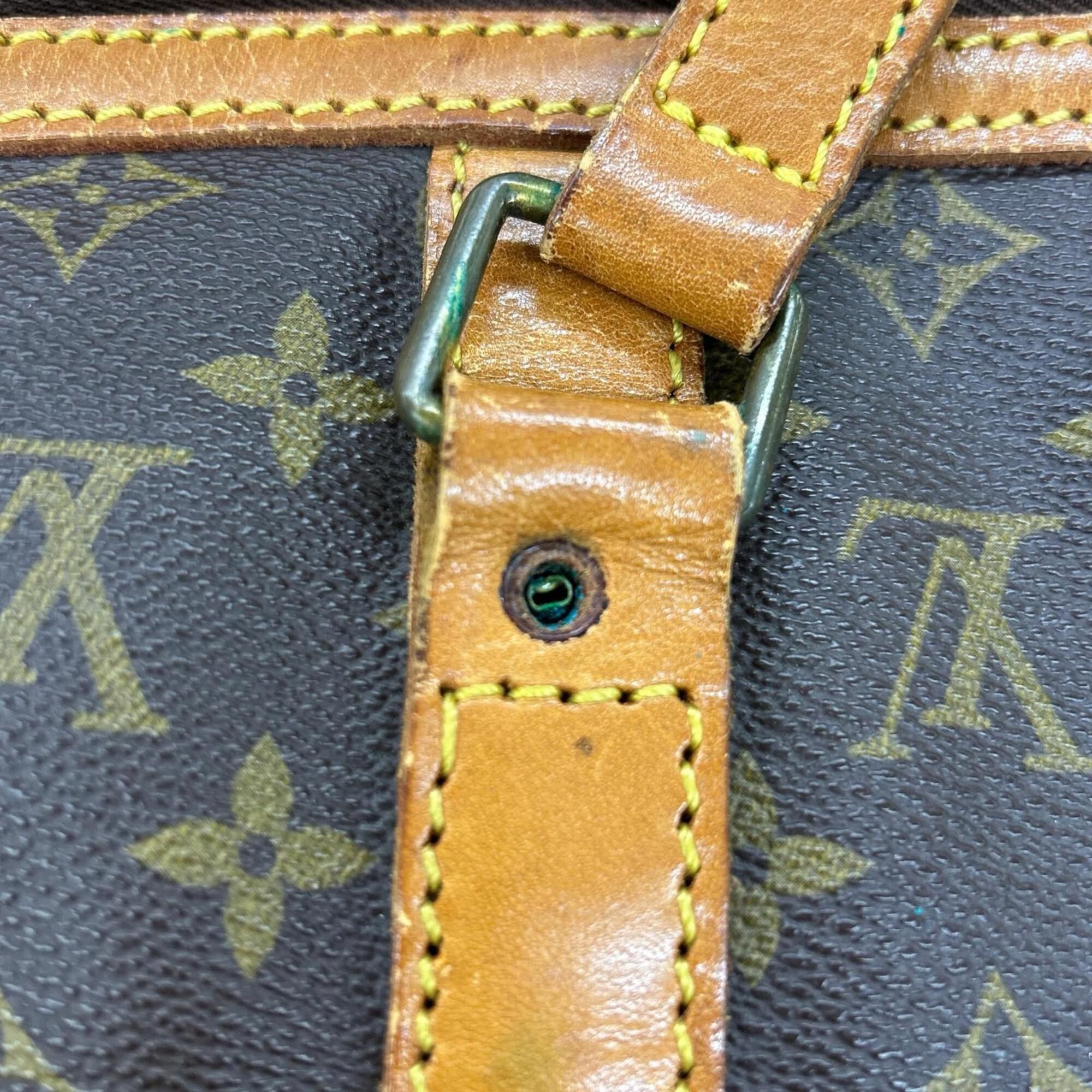 Louis Vuitton Brown Monogram Leather Coated Canvas Handbag Tote Bag (Pre-Owned)