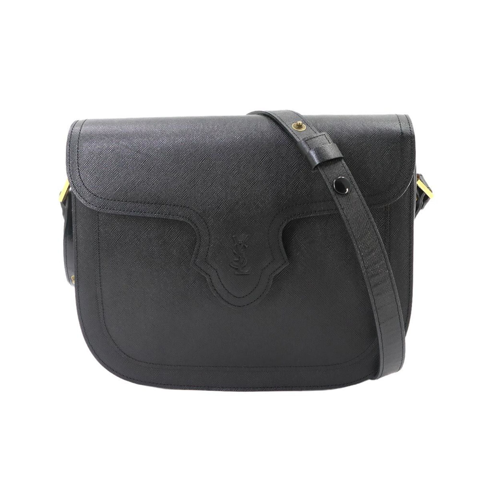 Yves Saint Laurent Black Leather Shoulder Bag (Pre-Owned)