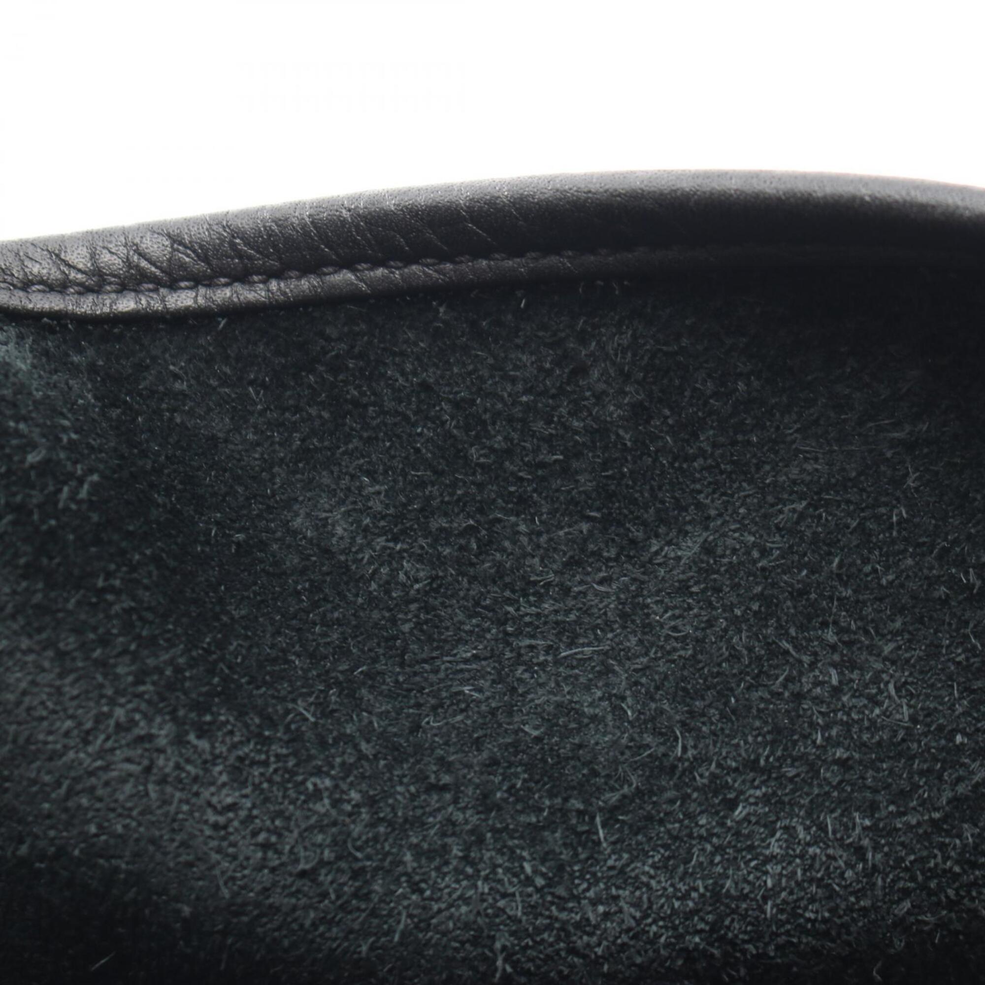 Hermes Black Taurillon Clemence Leather Leather Handbag Shoulder Bag (Pre-Owned)