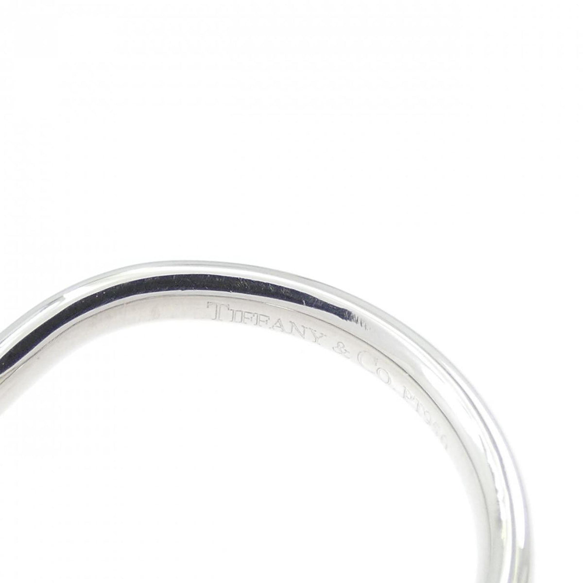 Tiffany Platinum Platinum 950 Band Ring (Pre-Owned)