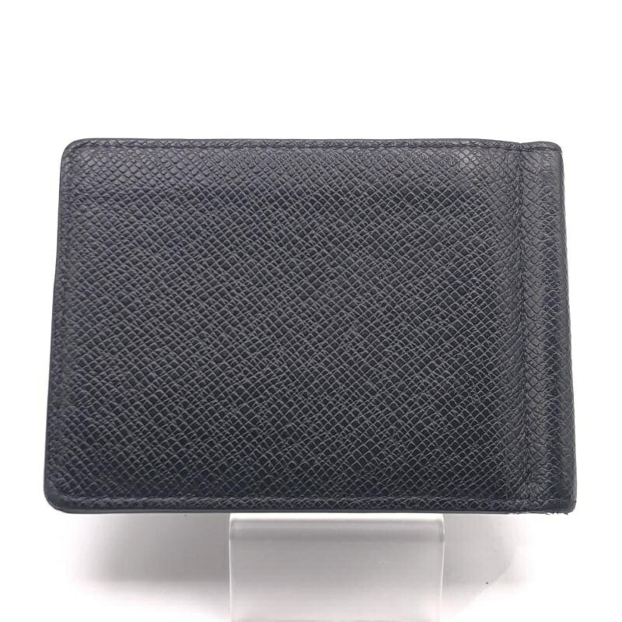 Louis Vuitton Taiga Black Taiga Leather Money Clip (Pre-Owned)