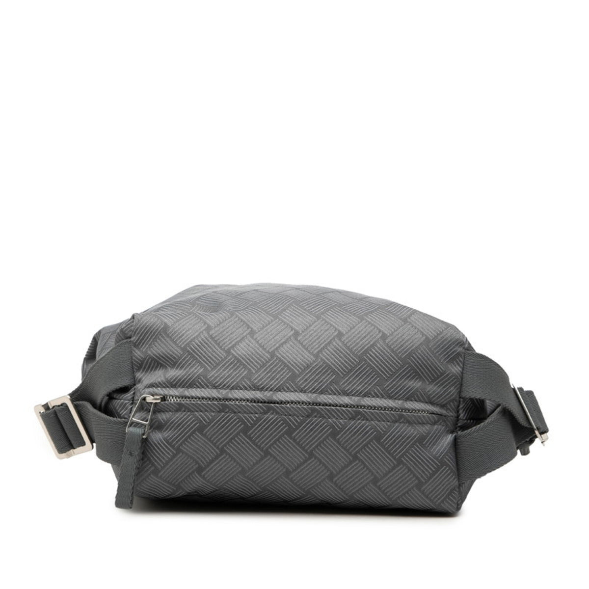 Bottega Veneta Gray Leather Shoulder Bag (Pre-Owned)