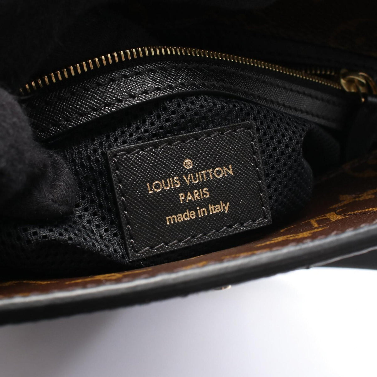 Louis Vuitton Black Brown Monogram Coated Canvas Handbag Tote Bag (Pre-Owned)