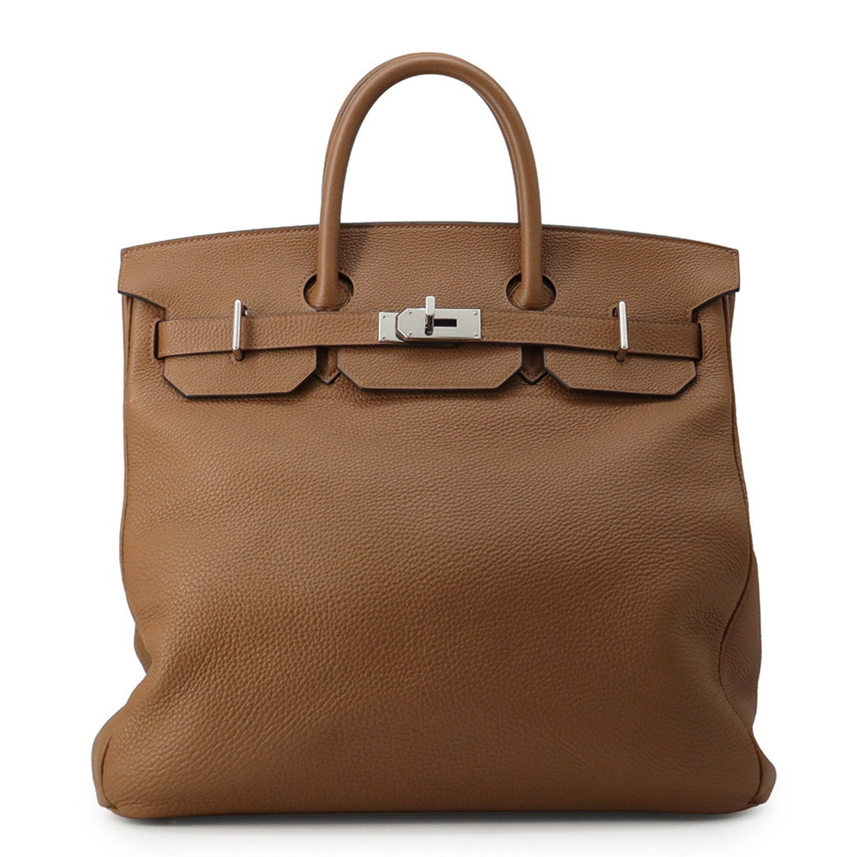 Hermes Haute A Courroies Alezan Togo Leather Handbag (Pre-Owned)