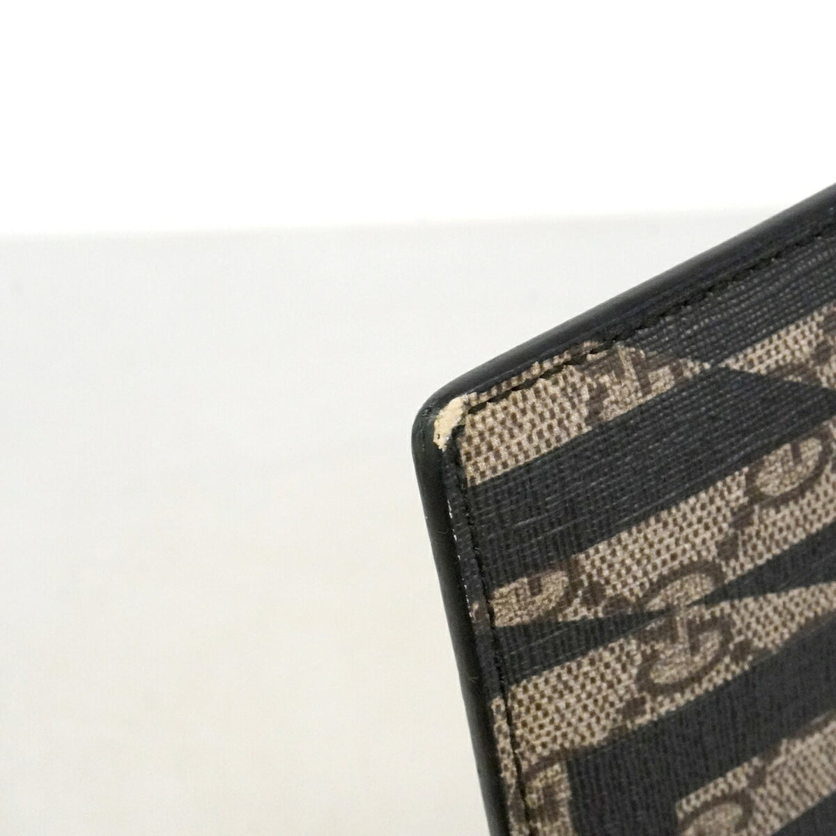Gucci Black Brown Pvc Clutch Bag (Pre-Owned)