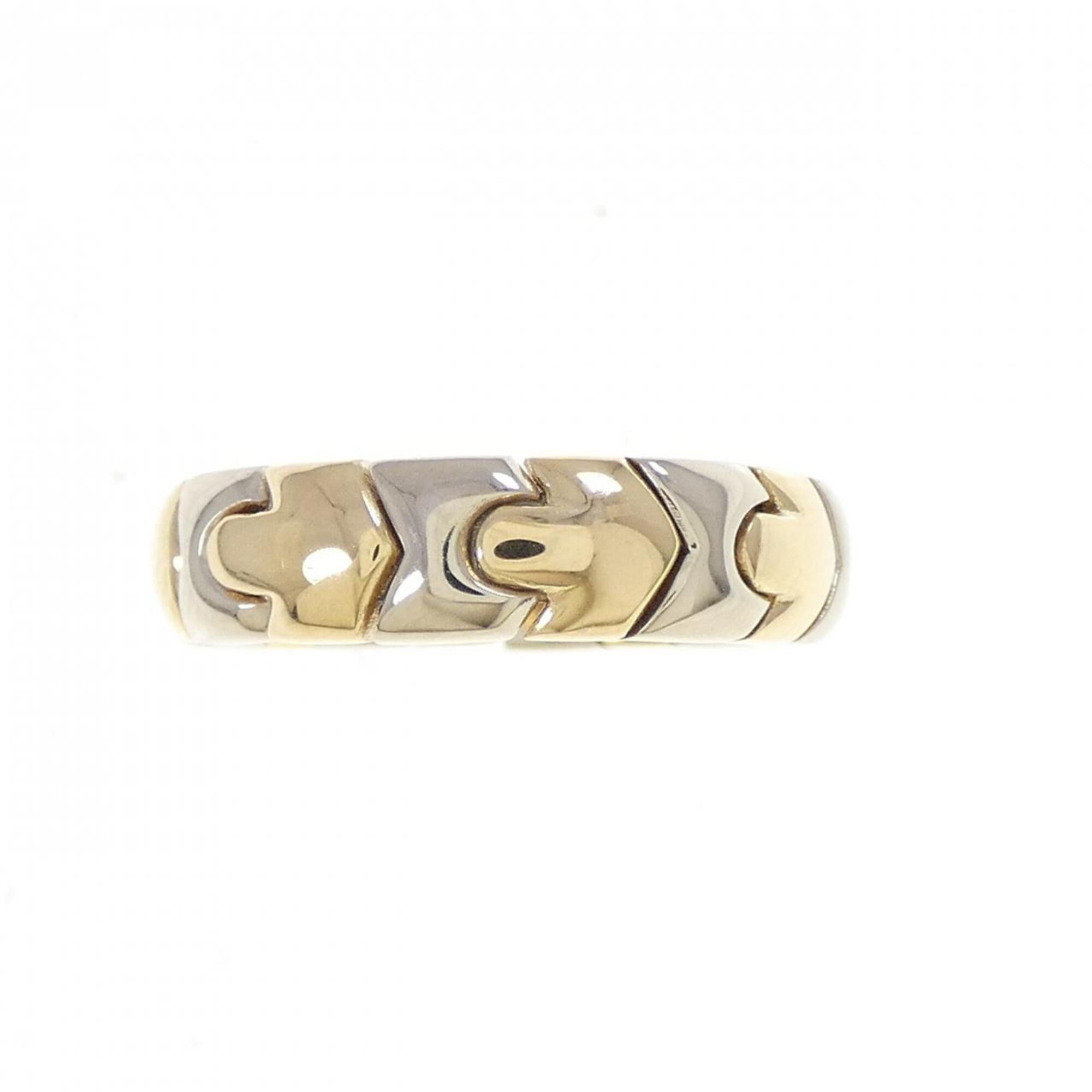 Bvlgari Yellow Gold (18K) White Gold (18K) Band Ring (Pre-Owned)