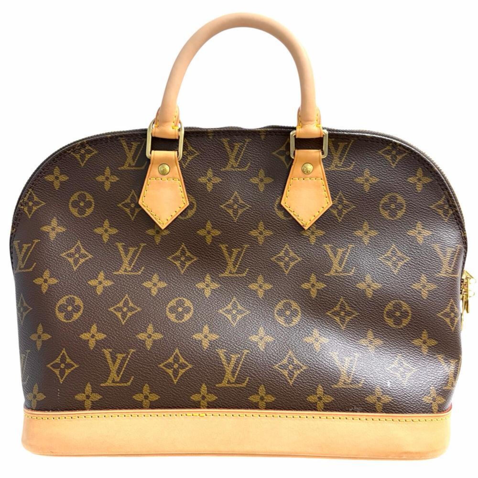 Louis Vuitton Brown Monogram Canvas Handbag (Pre-Owned)