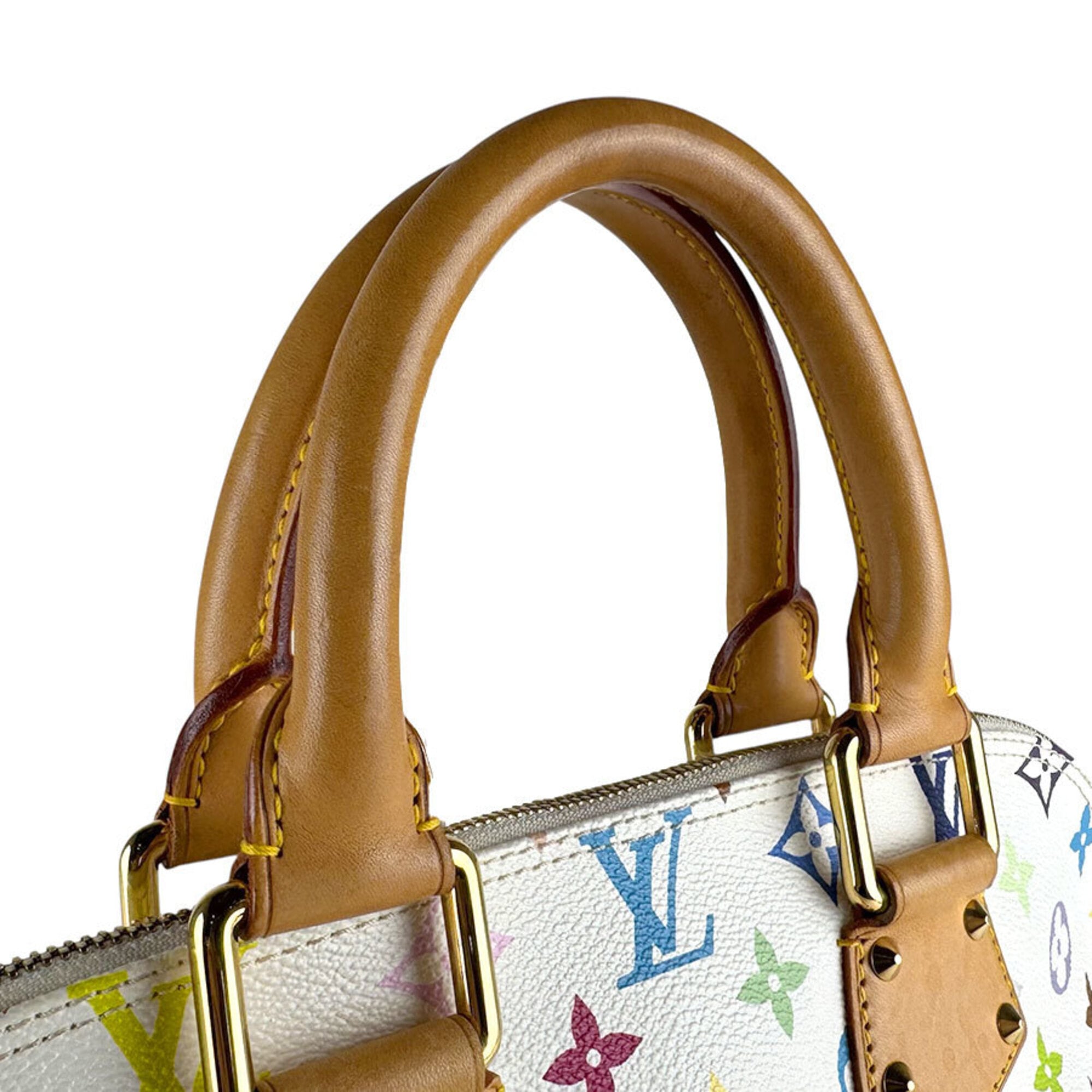 Louis Vuitton Blanc Multi-Color Monogram Multicolore Handbag (Pre-Owned)