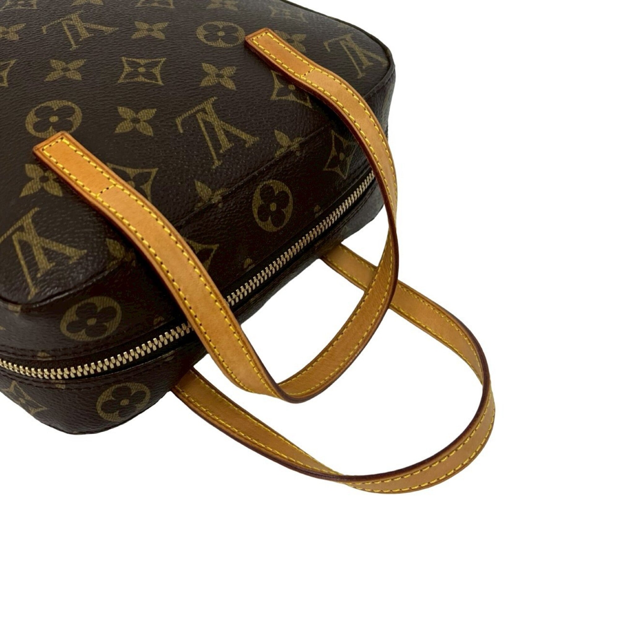 Louis Vuitton Brown Leather Pvc Handbag Shoulder Bag (Pre-Owned)