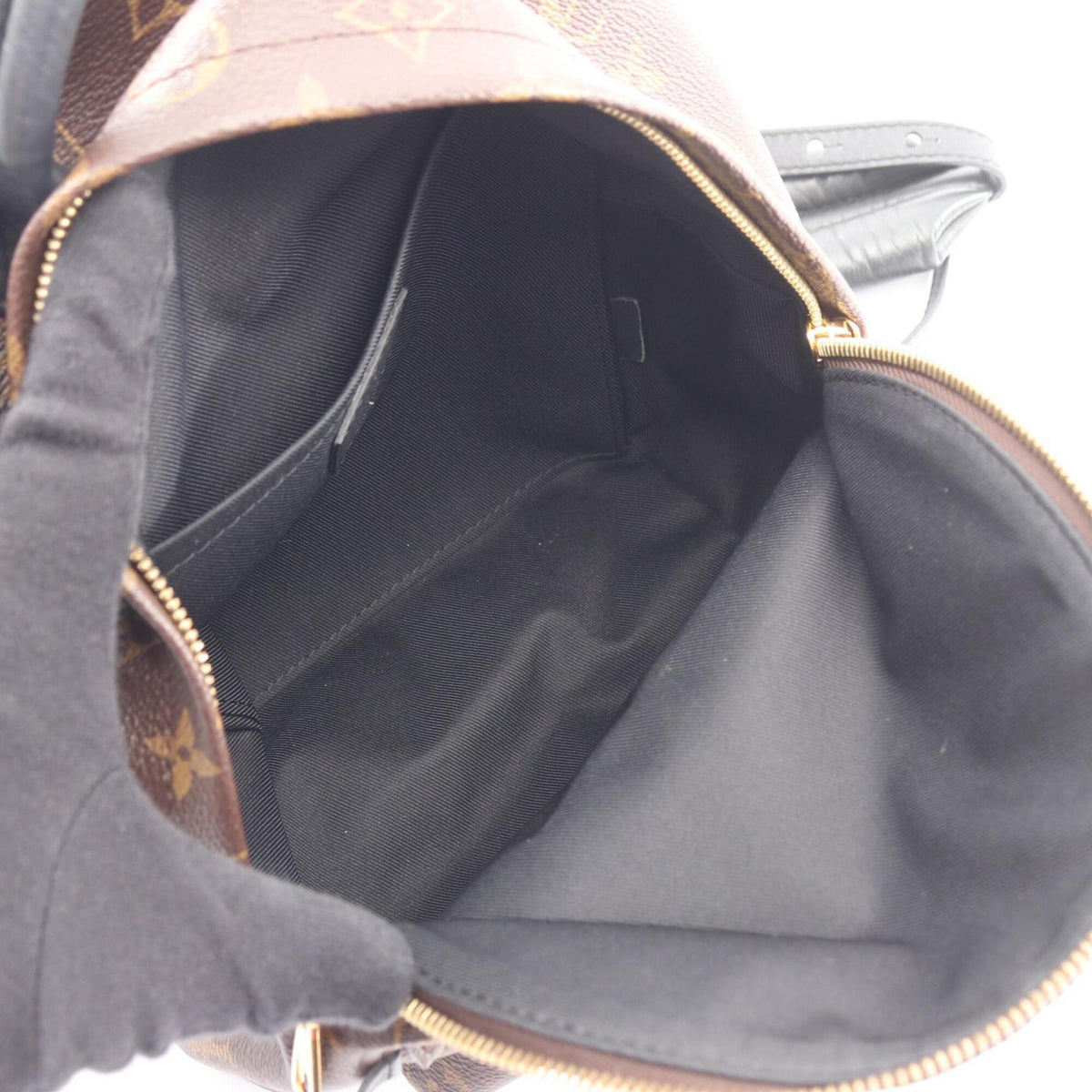 Louis Vuitton Black Brown Coated Canvas Leather Backpack Handbag (Pre-Owned)