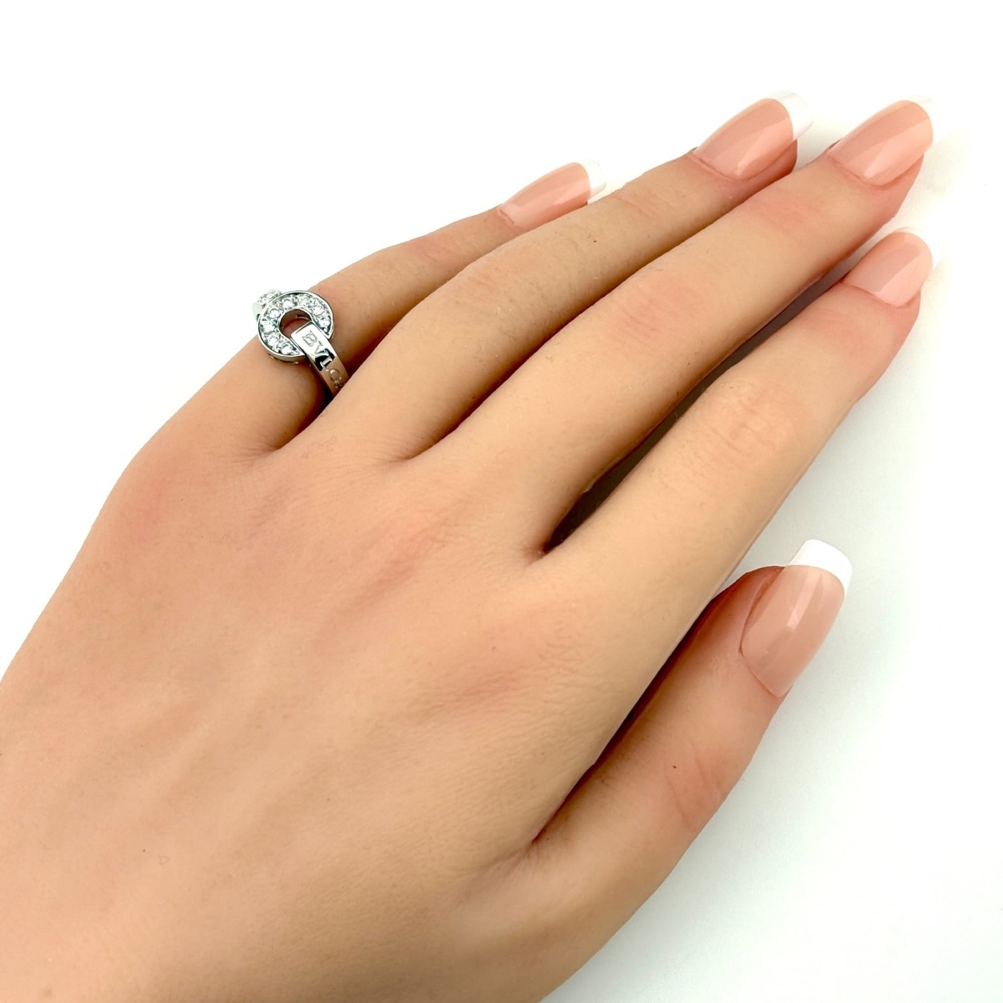 Bvlgari White Gold Band Ring (Pre-Owned)