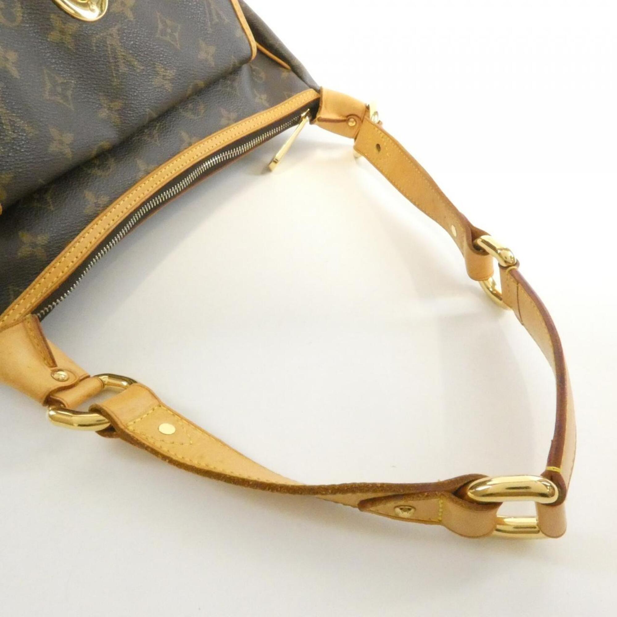 Louis Vuitton Marron Coated Canvas Shoulder Bag (Pre-Owned)