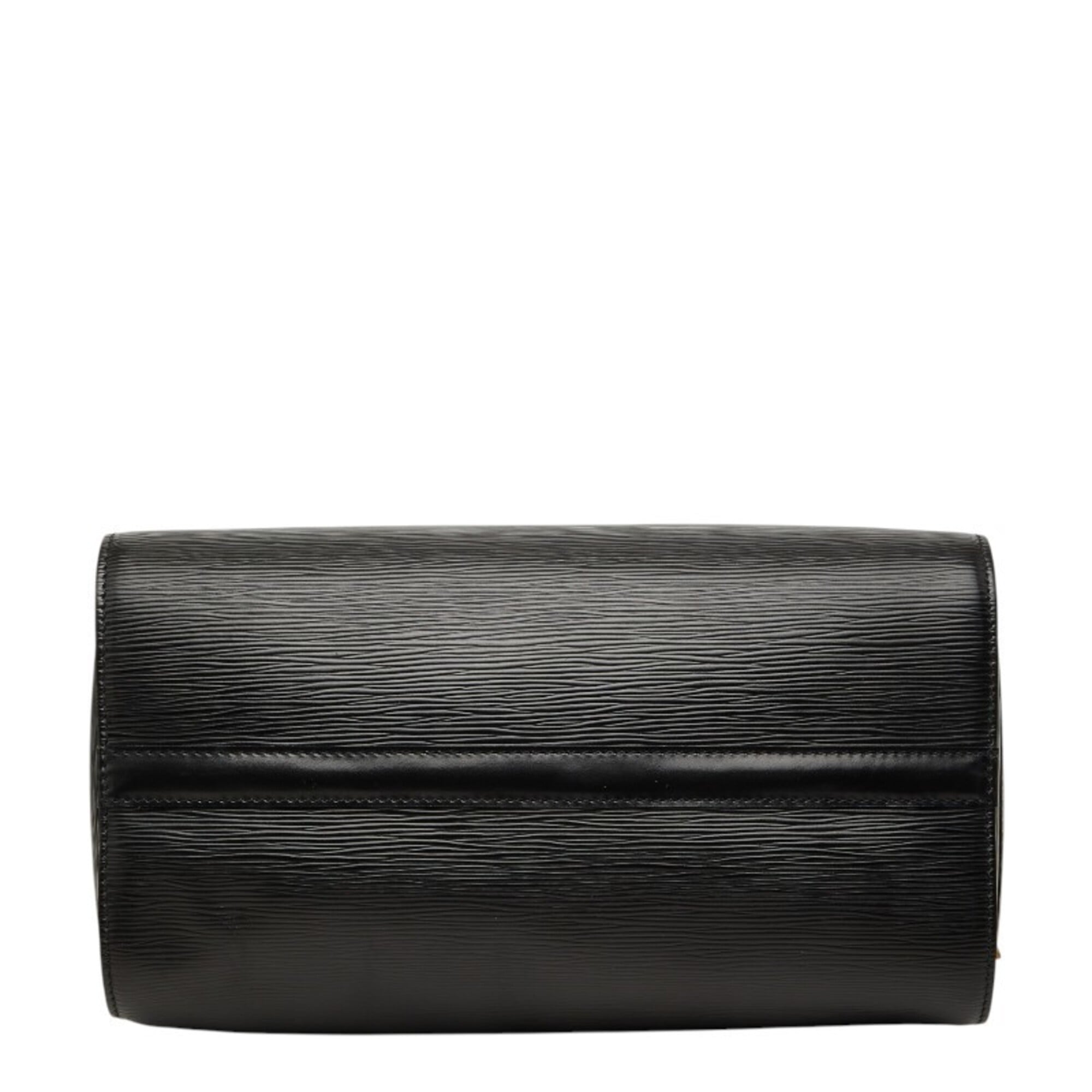 Louis Vuitton Black Noir Leather Boston Bag Handbag (Pre-Owned)