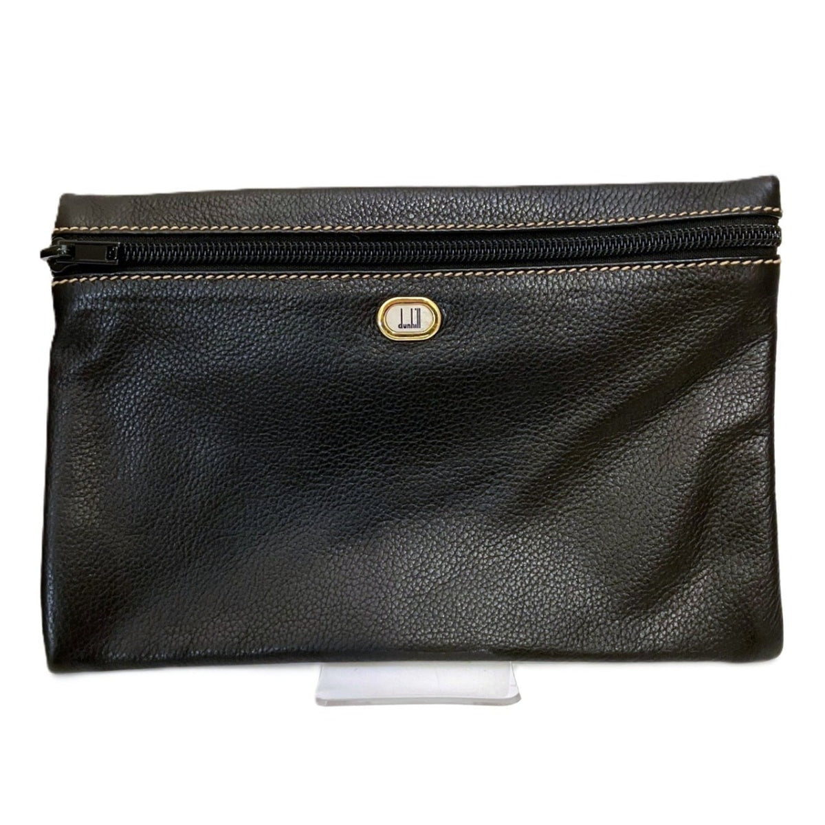 Dunhill Black Leather Shoulder Bag (Pre-Owned)