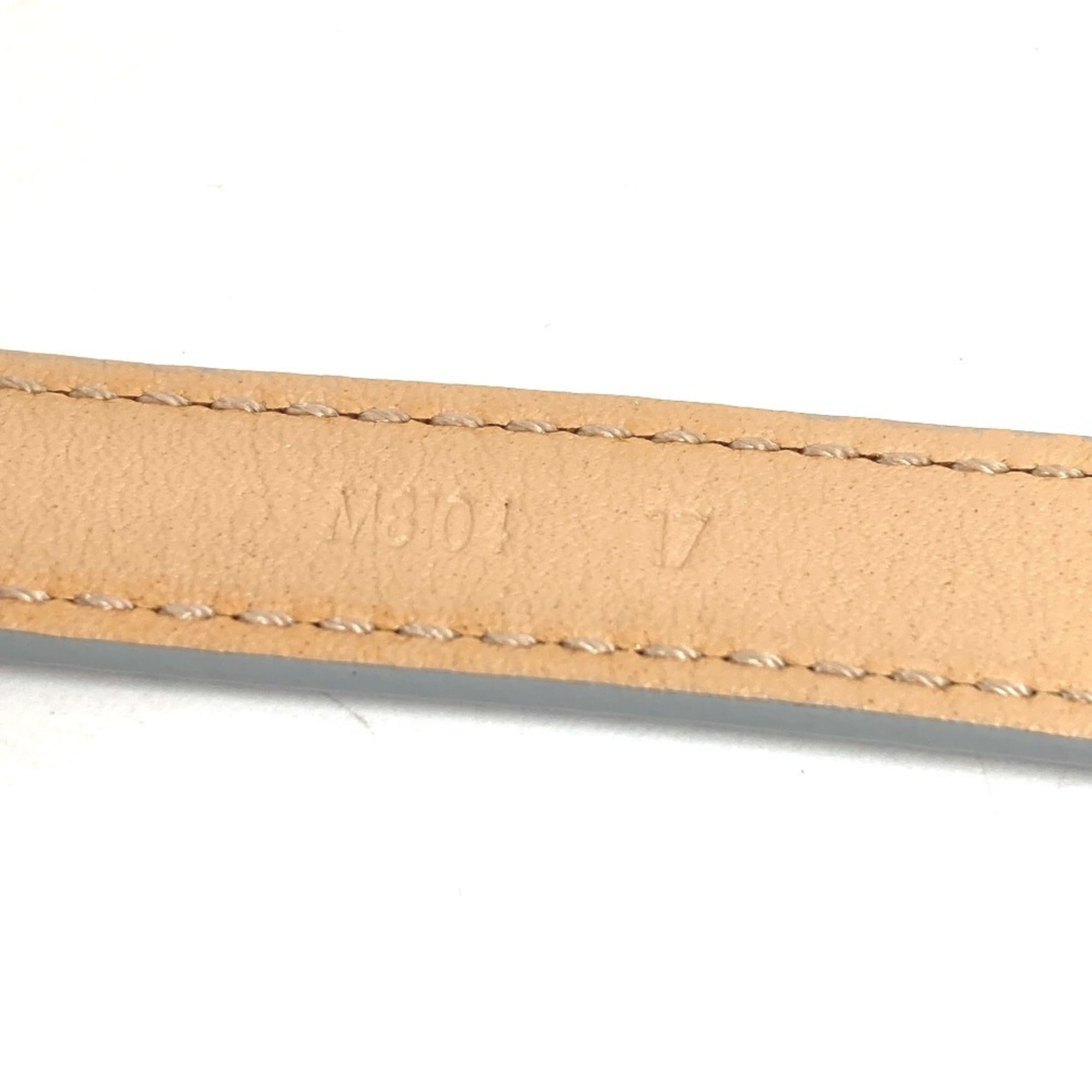 Louis Vuitton Light Blue Leather Charm Bracelet (Pre-Owned)