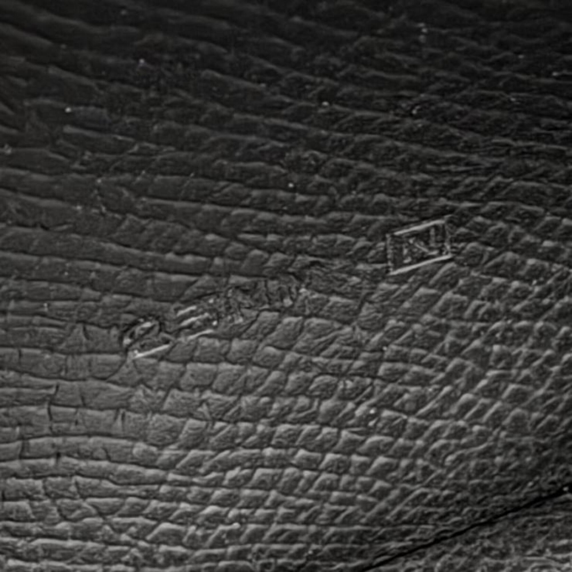 Hermes Black Epsom Leather Long Wallet (Bi-Fold) (Pre-Owned)