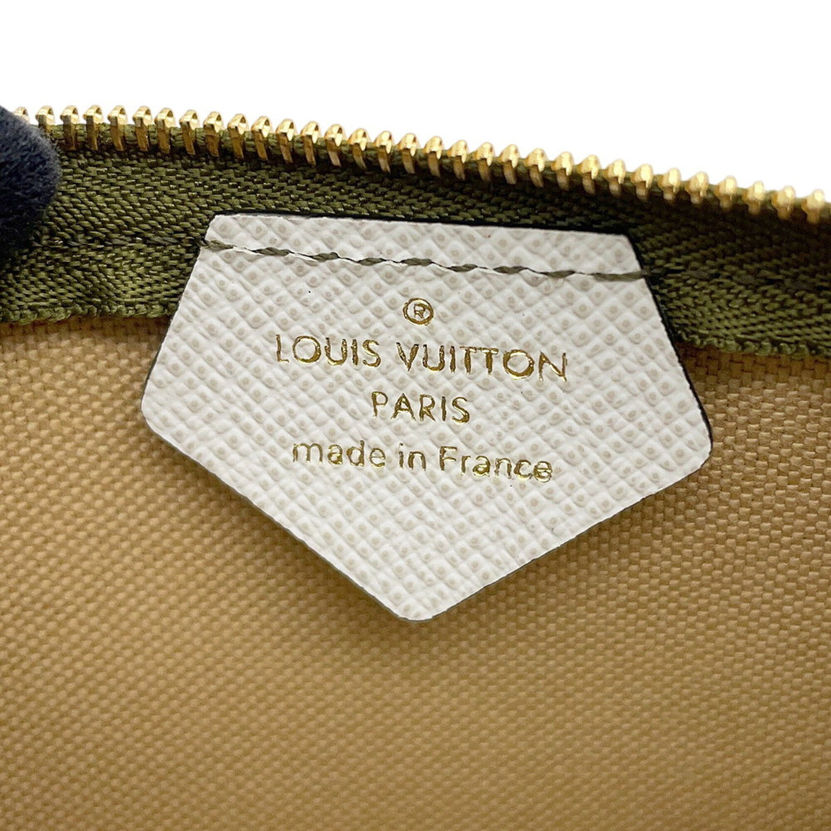 Louis Vuitton Monogram Beige Khaki Pouch (Pre-Owned)