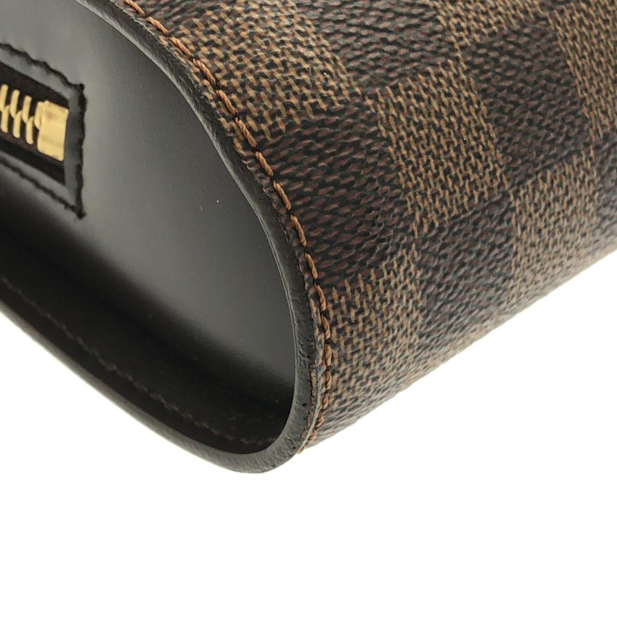 Louis Vuitton Ebene Coated Canvas Clutch Bag (Pre-Owned)