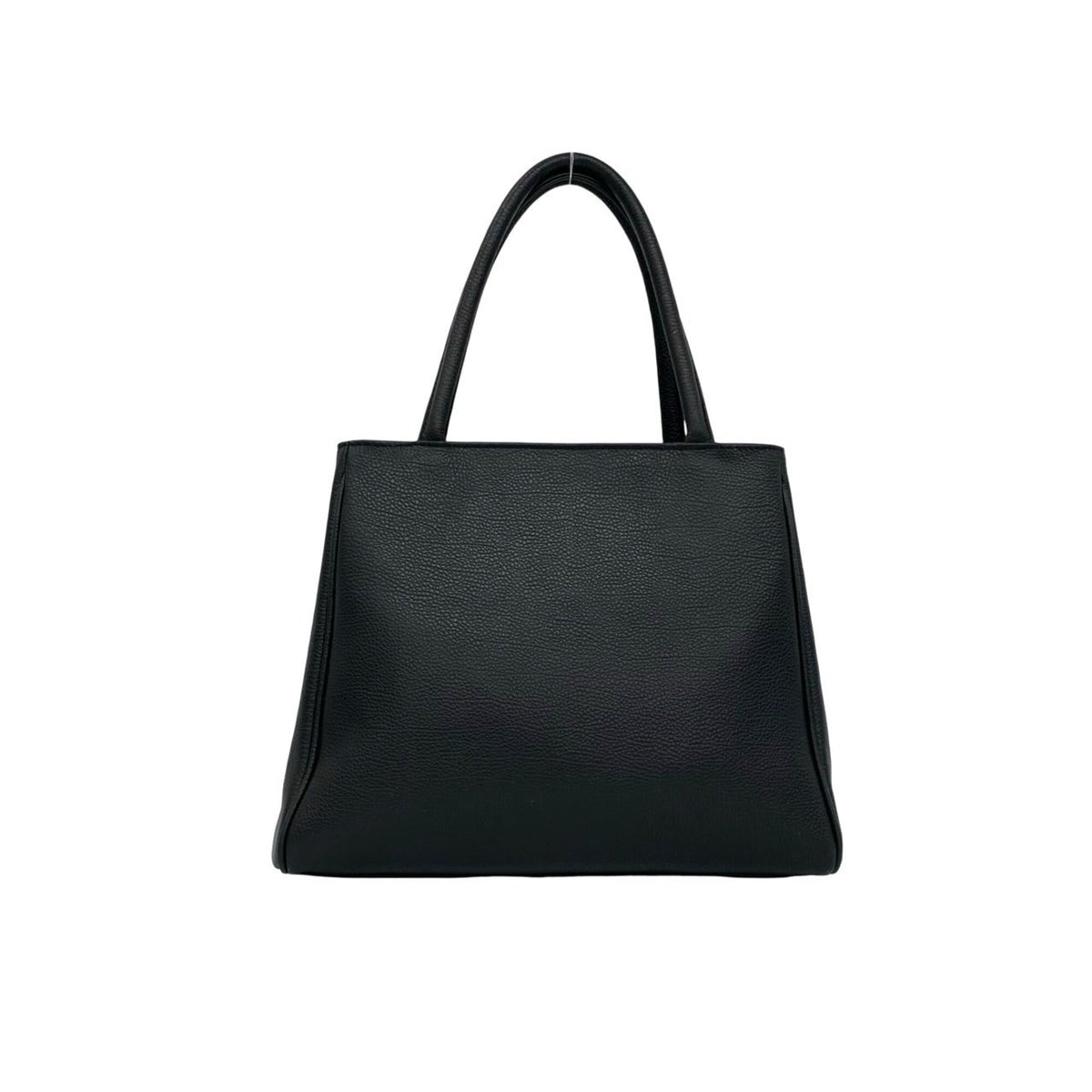 Yves Saint Laurent Black Leather Handbag Tote Bag (Pre-Owned)