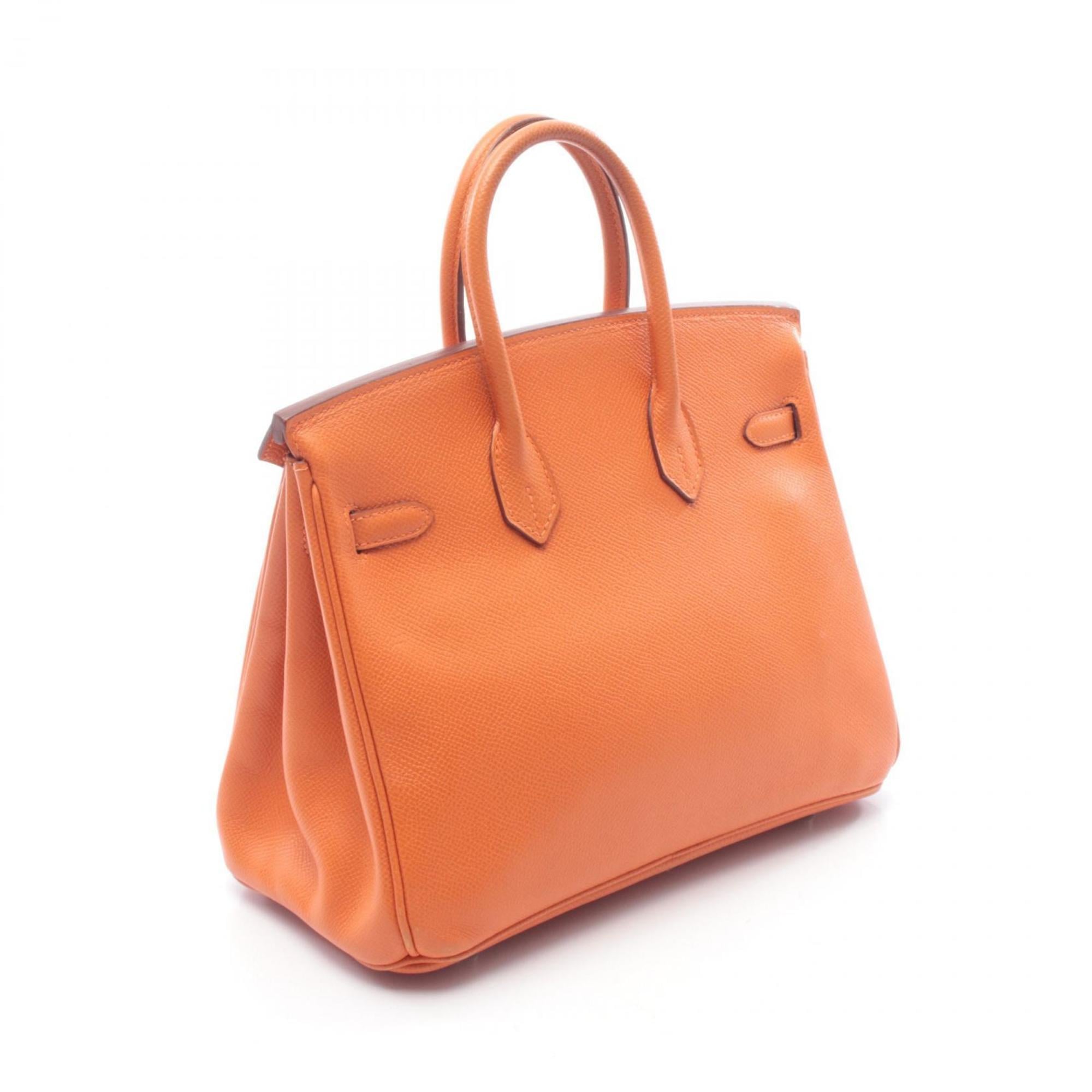 Hermes Orange Epsom Leather Leather Handbag (Pre-Owned)