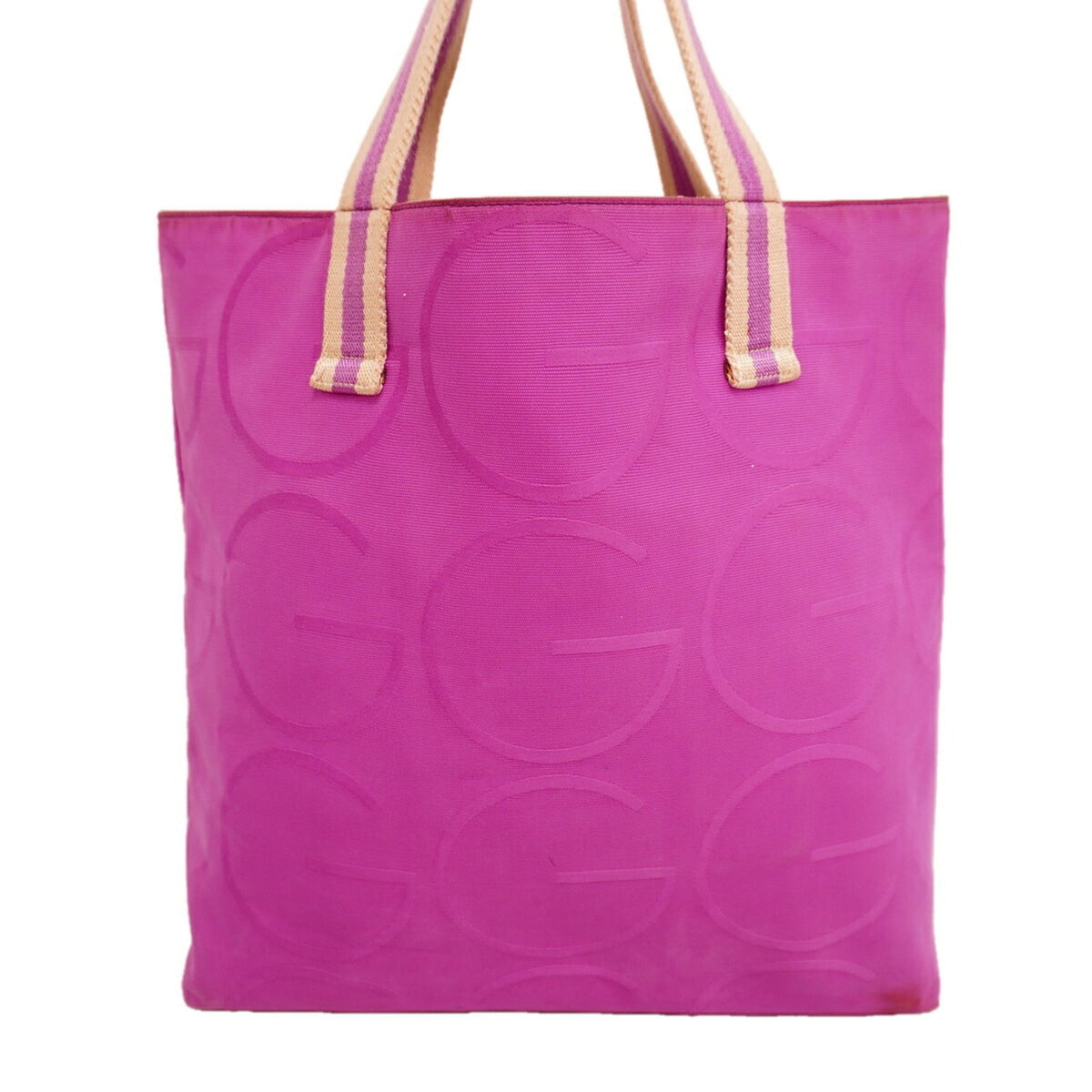 Gucci Pink Canvas Tote Bag (Pre-Owned)