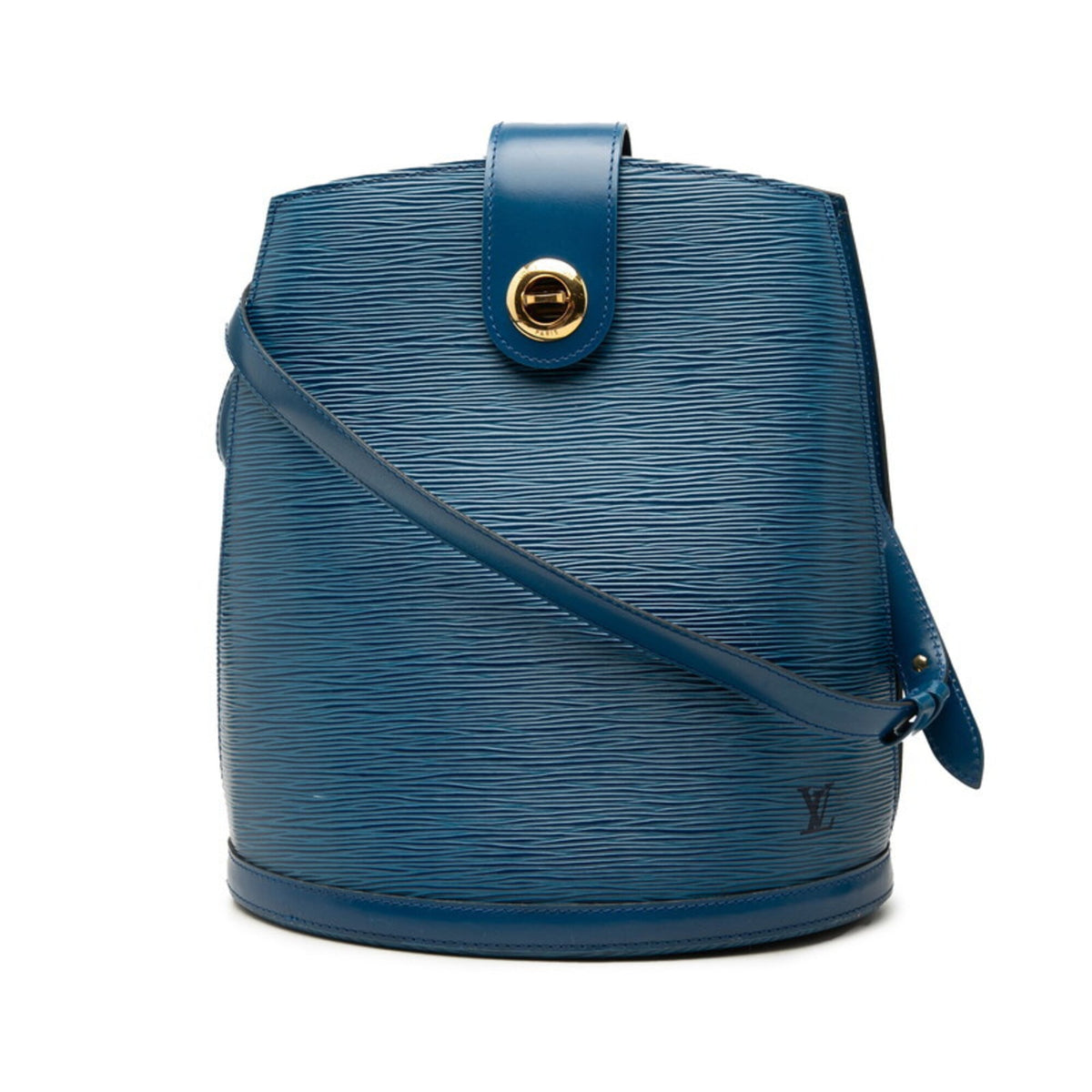 Louis Vuitton Epi Toledo Blue Leather Shoulder Bag (Pre-Owned)