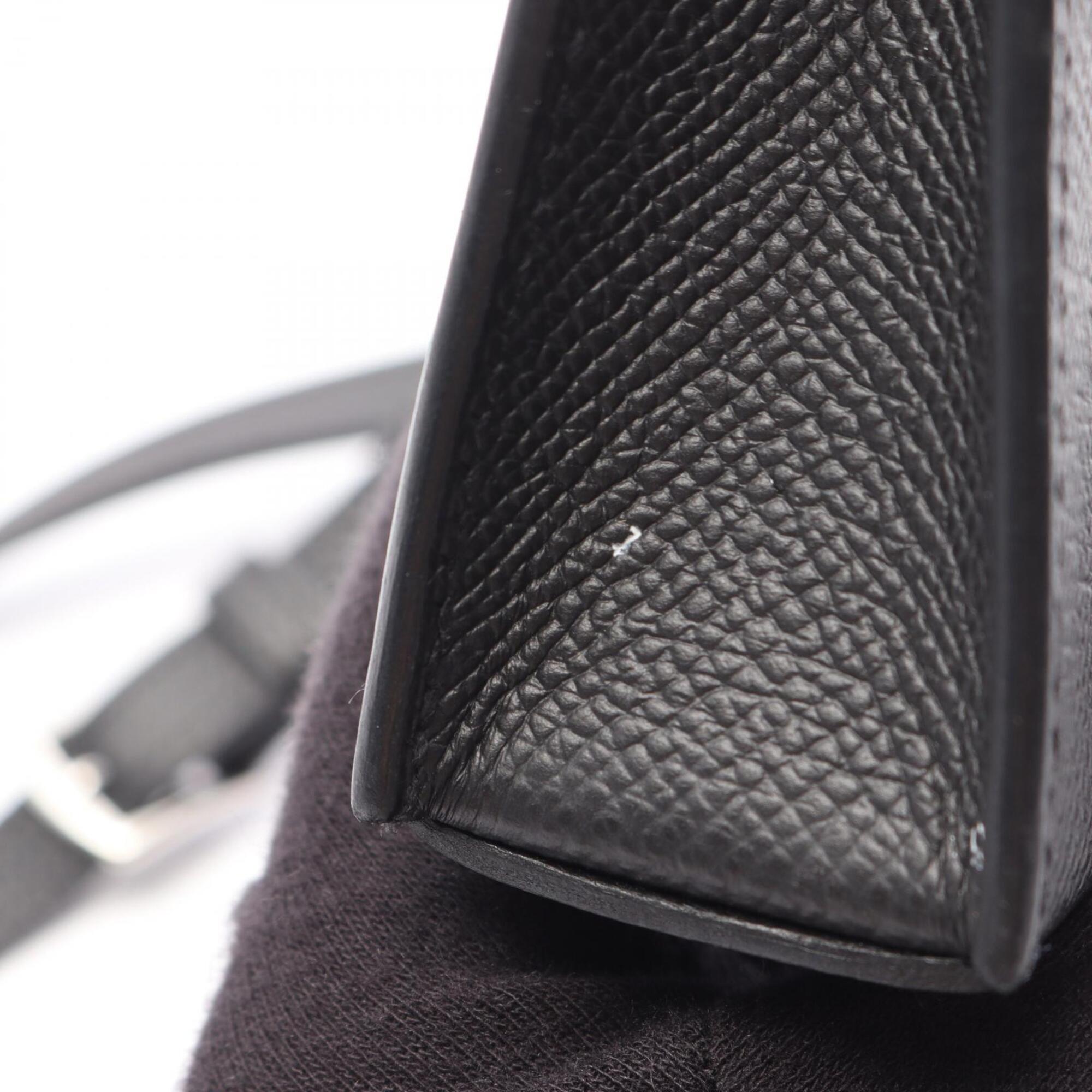 Hermes Black Epsom Leather Handbag Shoulder Bag (Pre-Owned)