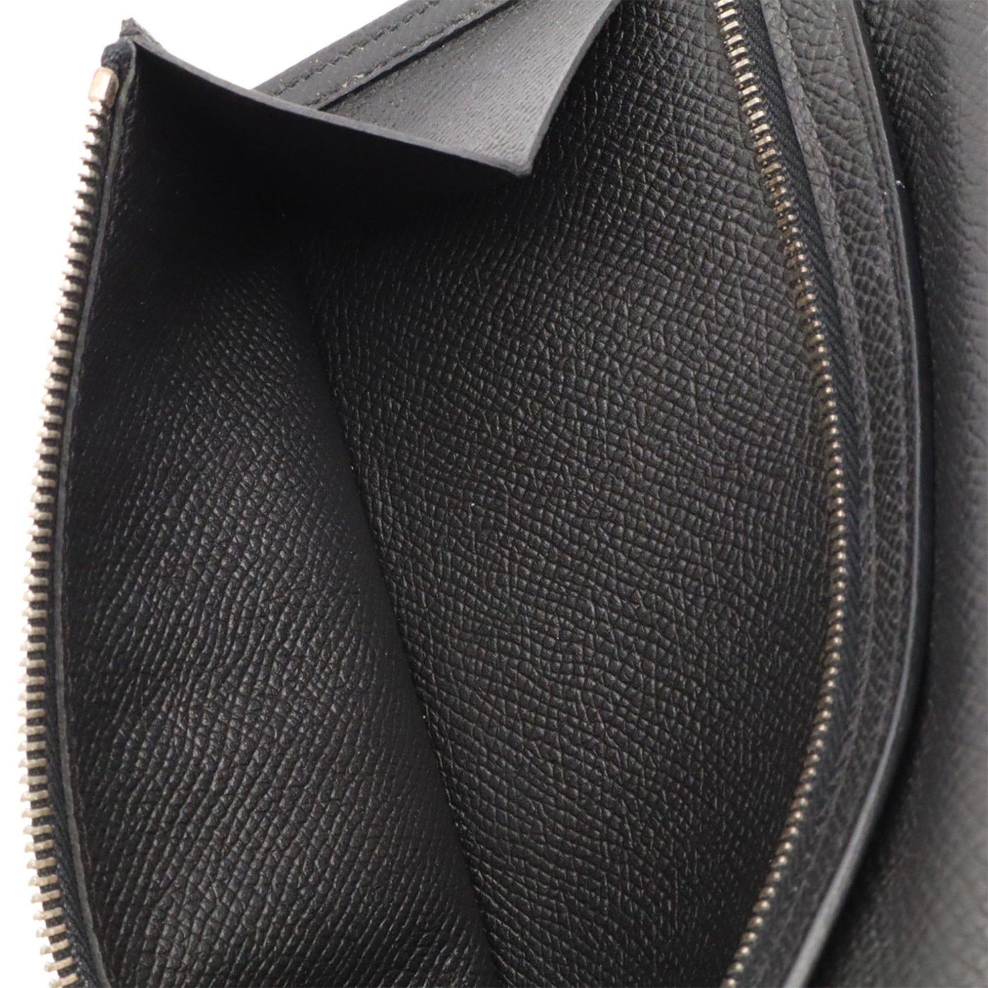 Hermes Black Epsom Leather Long Wallet (Bi-Fold) (Pre-Owned)