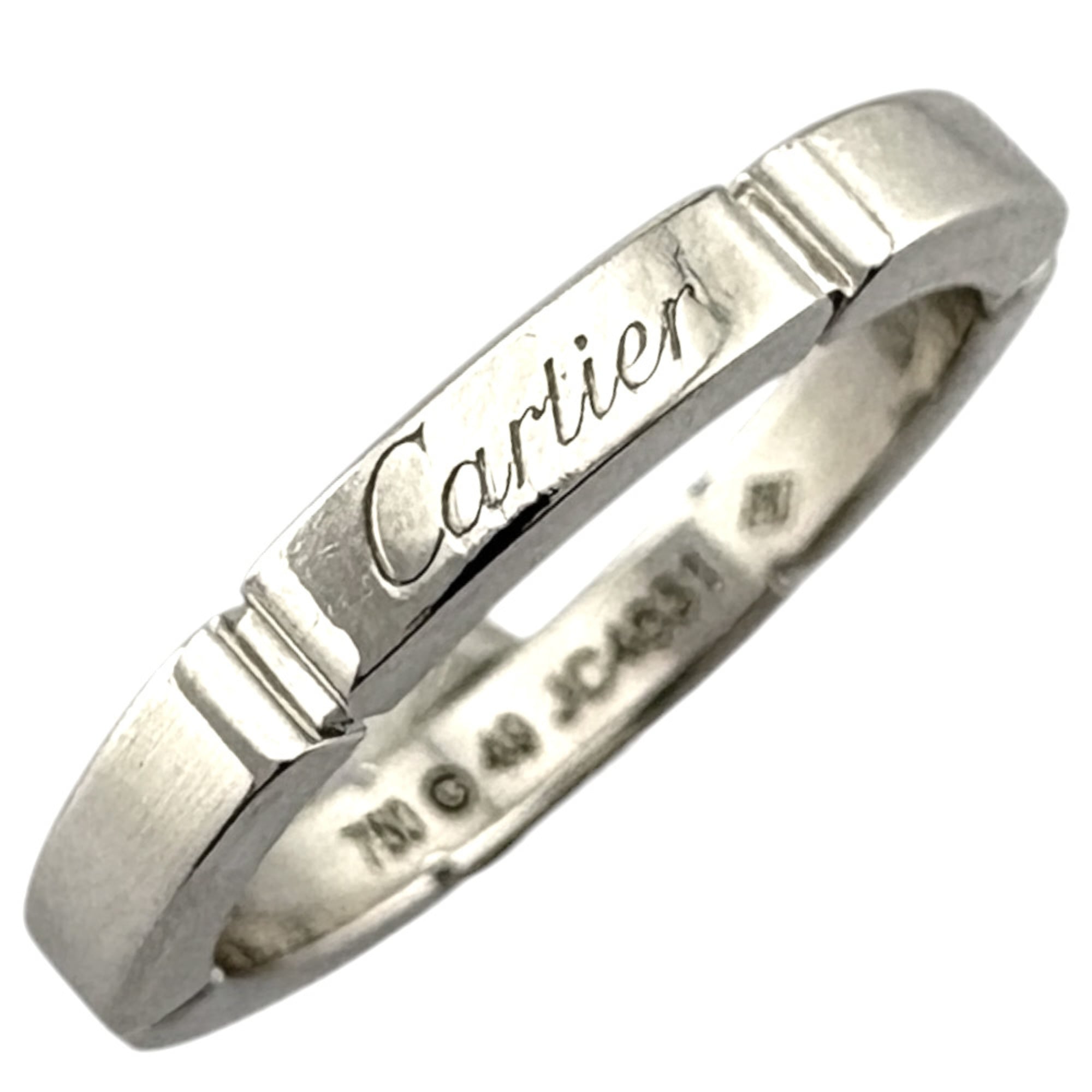 Cartier Silver White Gold (18K) Band Ring (Pre-Owned)